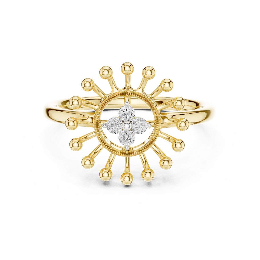 .08 Ct. Sunburst Diamond Cluster Ring (12#10056@L) 7
