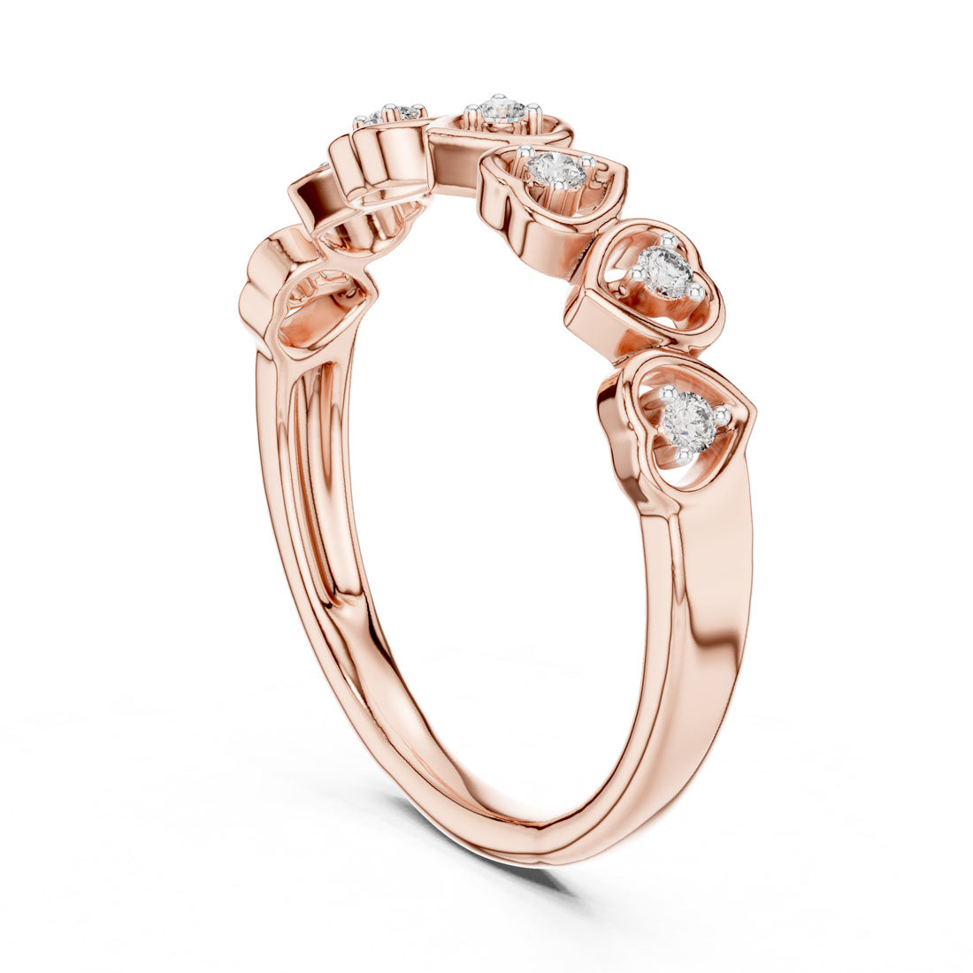 .11 Ct. Heart Diamond Band Ring (12#10058@L) 6