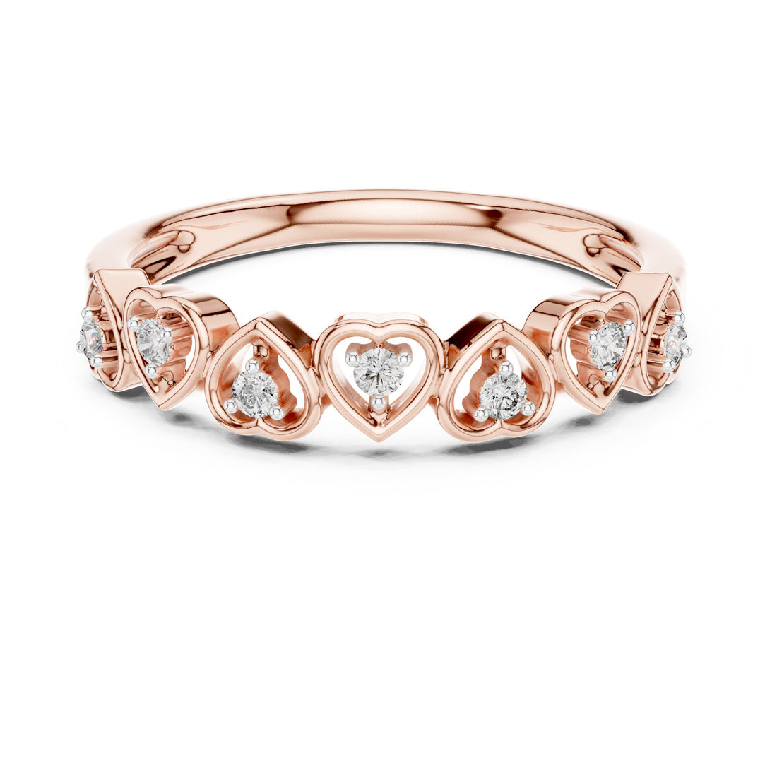 .11 Ct. Heart Diamond Band Ring (12#10058@L)