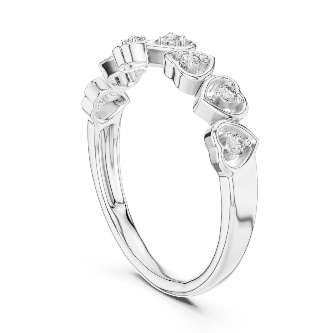 .11 Ct. Heart Diamond Band Ring (12#10058@L) 8