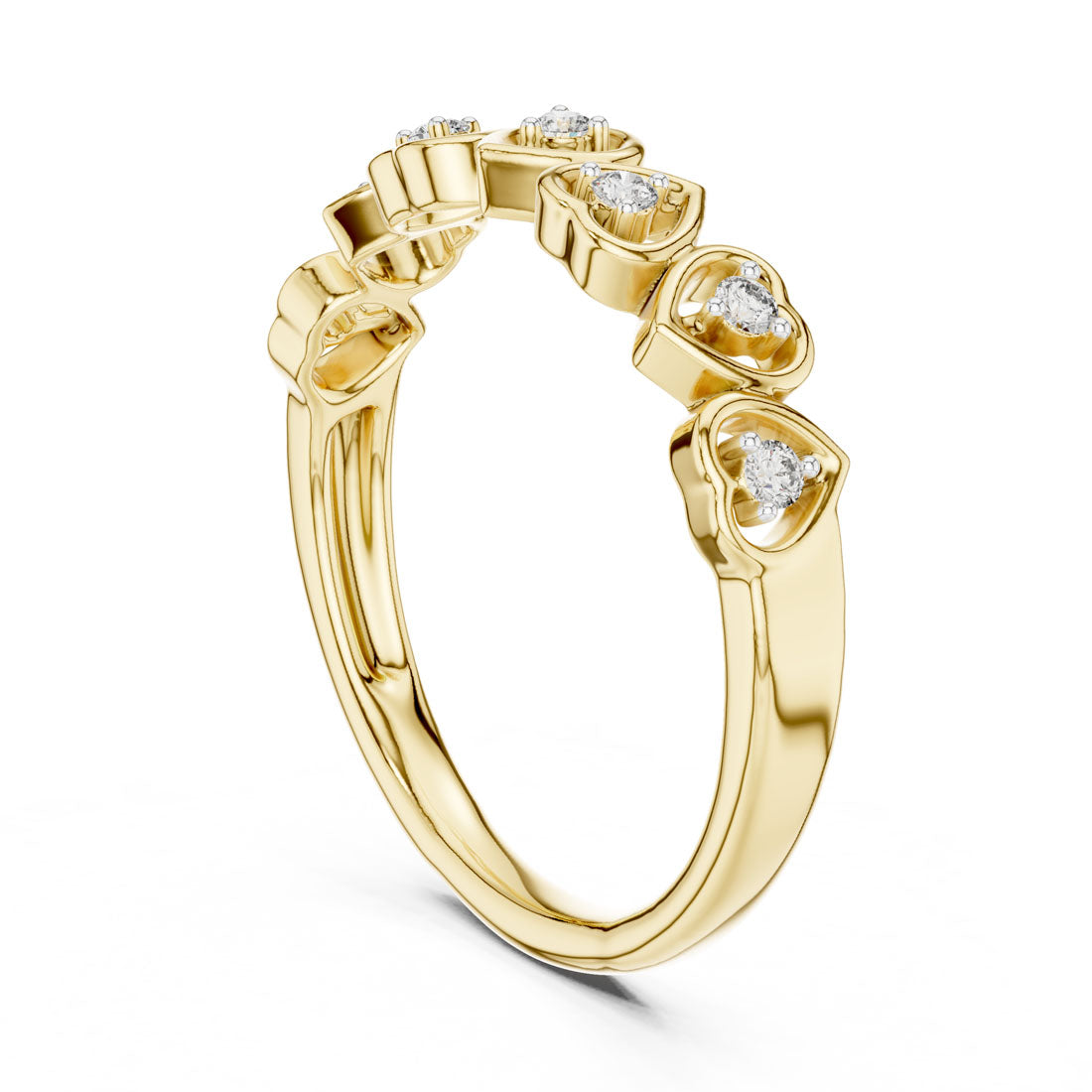 .11 Ct. Heart Diamond Band Ring (12#10058@L) 3