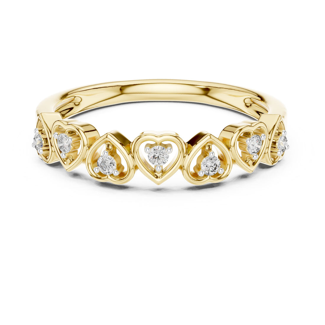 .11 Ct. Heart Diamond Band Ring (12#10058@L) 5