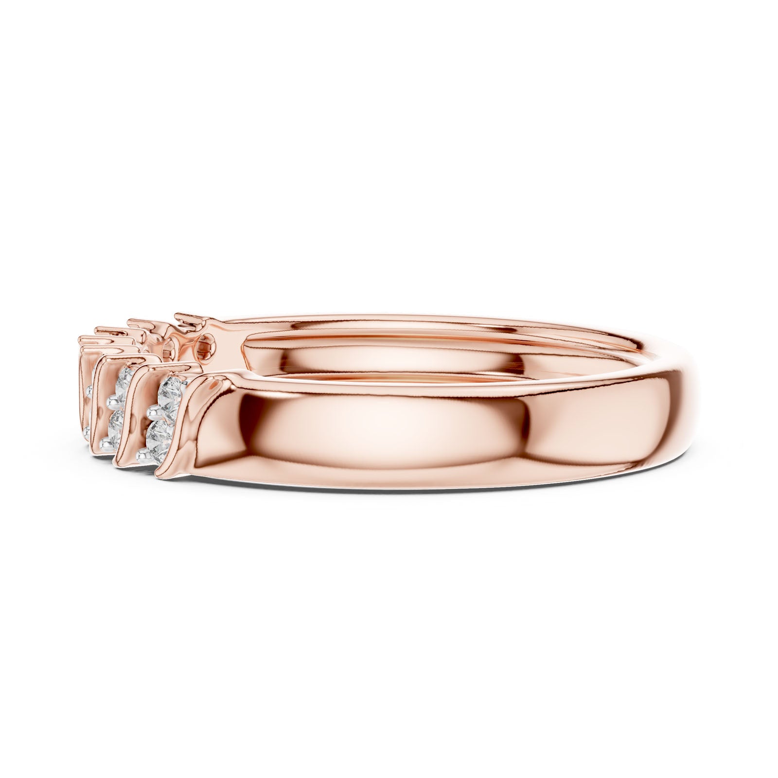 .17 Ct. Diamond Wave Band with Alternating Pavé Design (12#10059@L) 4