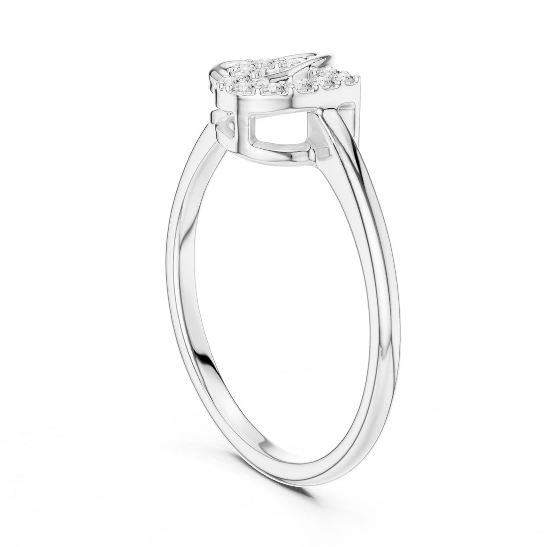.09 Ct. Interlocking Heart Diamond Ring (12#10064@L) 9