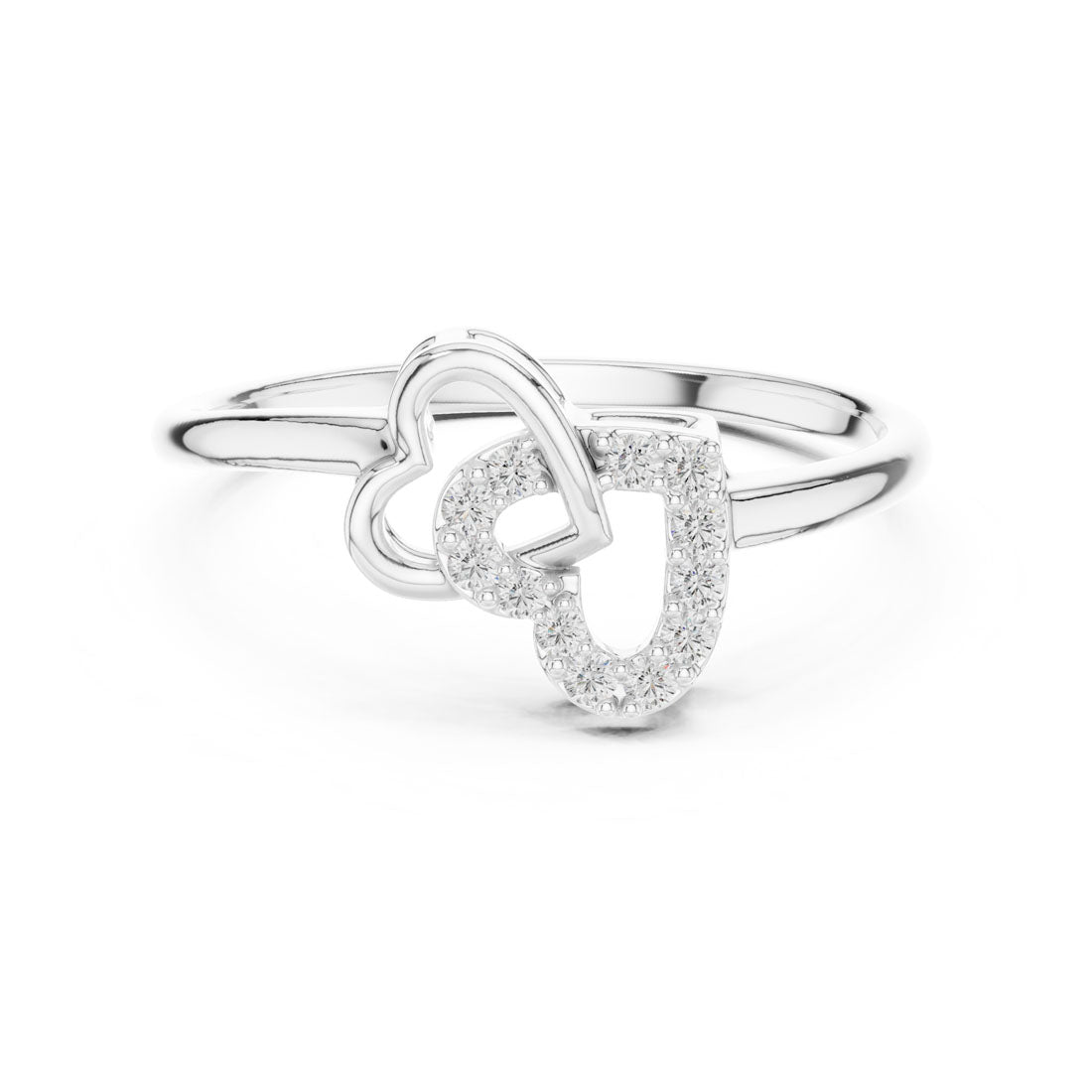 .09 Ct. Interlocking Heart Diamond Ring (12#10064@L) 5