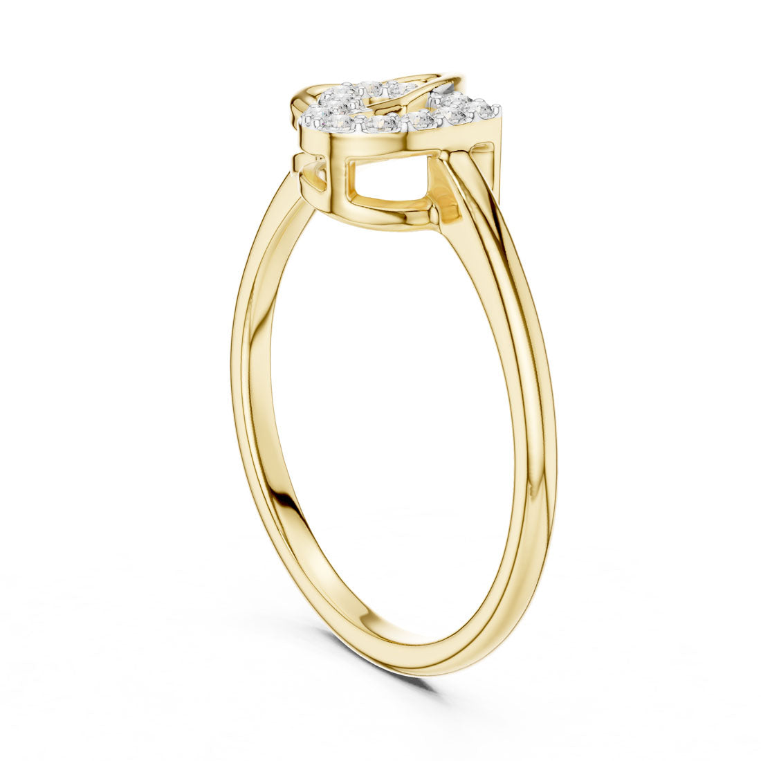 .09 Ct. Interlocking Heart Diamond Ring (12#10064@L) 3