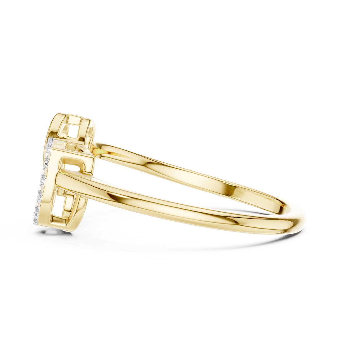 .09 Ct. Interlocking Heart Diamond Ring (12#10064@L) 4