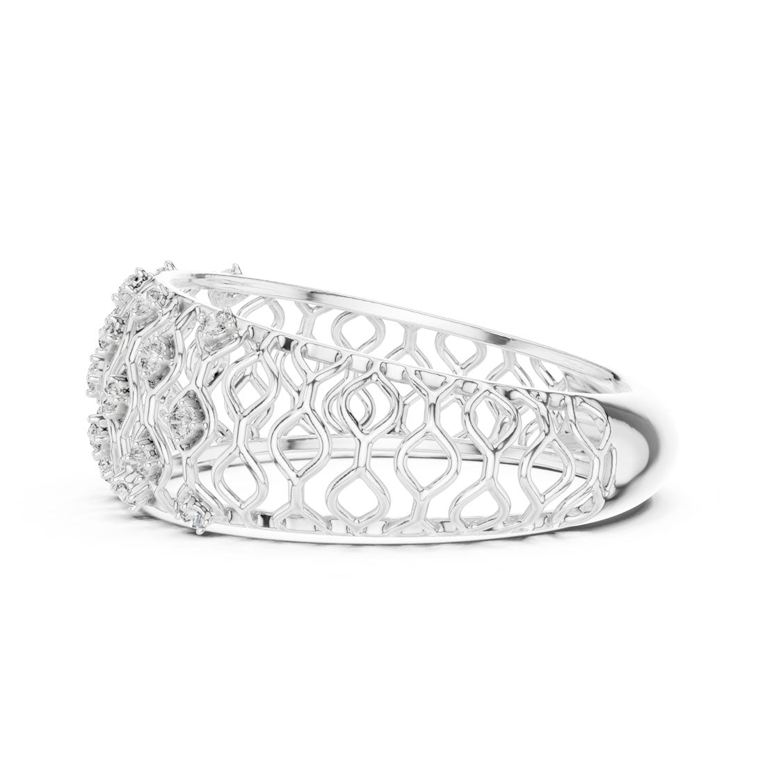 .14 Ct. Geometric Openwork Diamond Band (12#10068@L) 8
