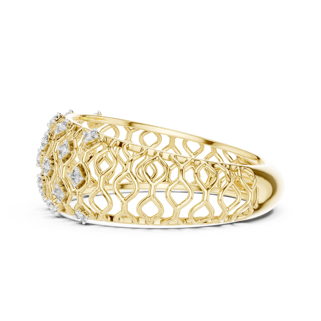 .14 Ct. Geometric Openwork Diamond Band (12#10068@L) 4