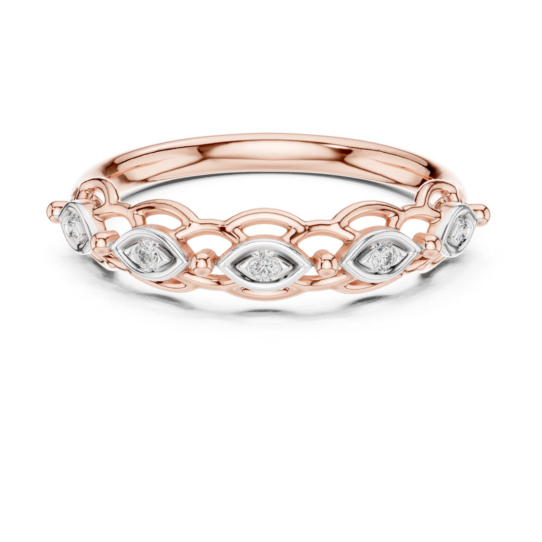 .06 Ct. Marquise Motif Diamond Band (12#10072@L)