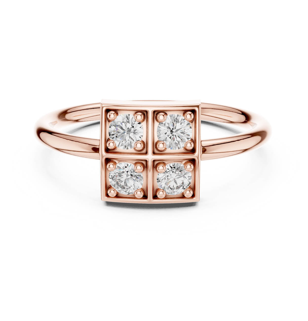 .26 Ct. Square Cluster Diamond Ring (13-28) 5