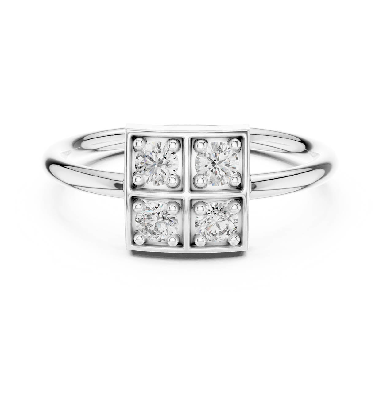 .26 Ct. Square Cluster Diamond Ring (13-28) 7