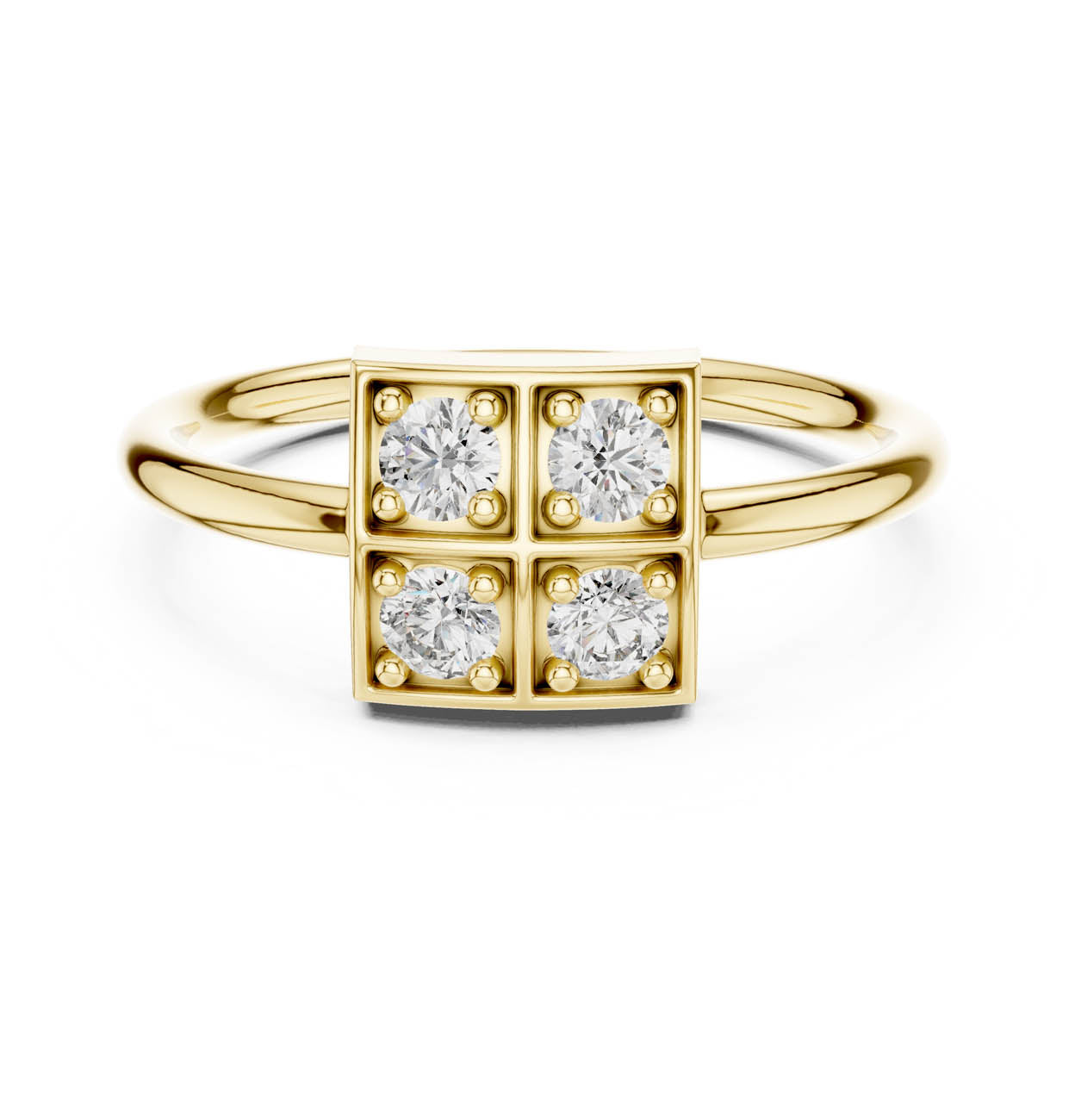 .26 Ct. Square Cluster Diamond Ring (13-28)