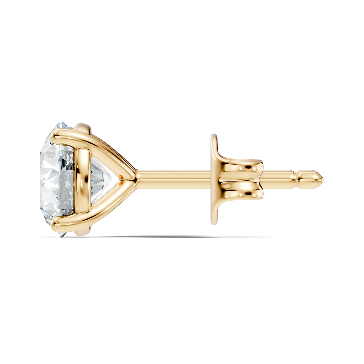.60-2.00 Ct. Classic Round Diamond Stud Earrings with Four-Prong Basket Setting (130#10001E-04E) 8