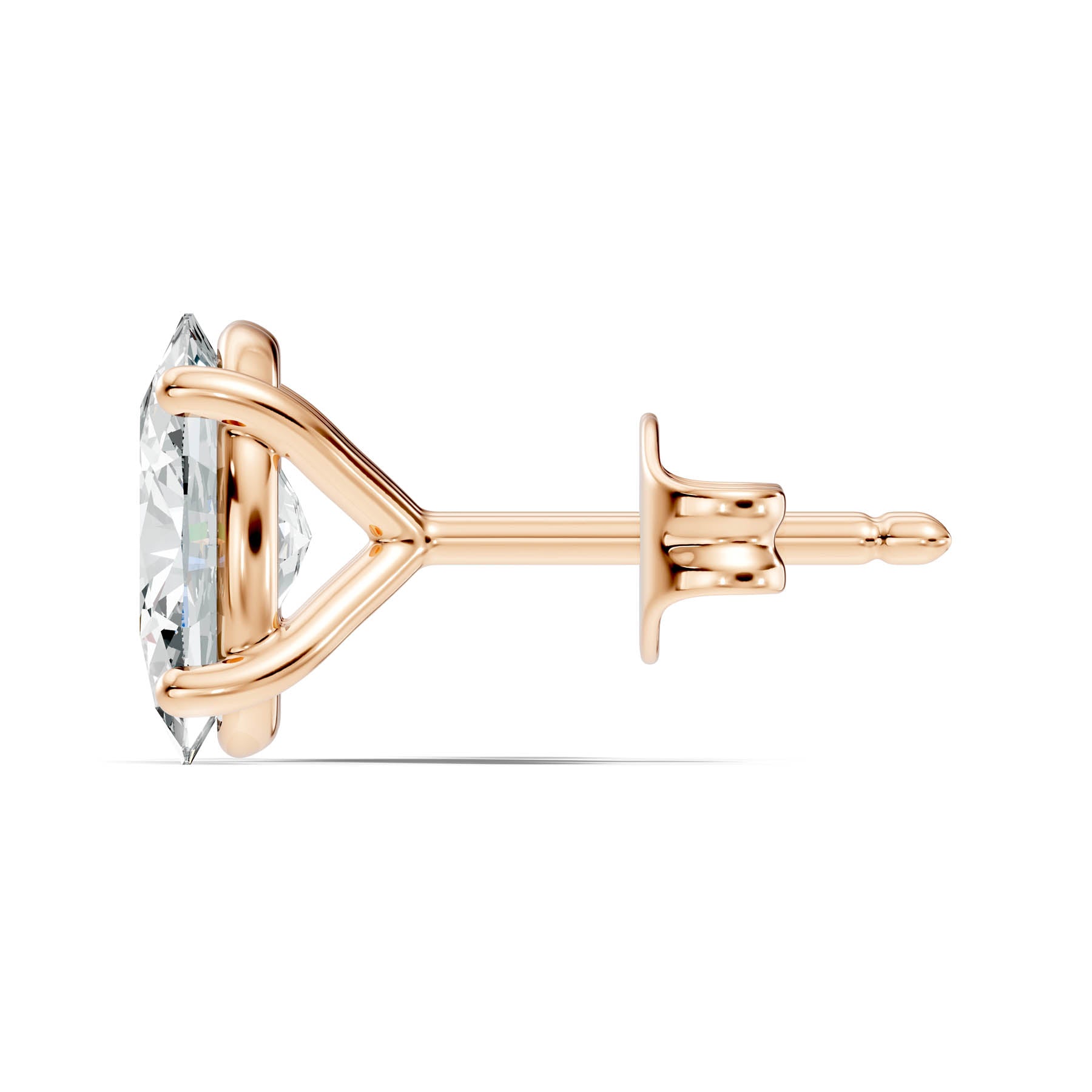 .50-2.00 Ct. Oval Diamond Stud Earrings with Four-Prong Basket Setting (130#10005E-08E) 7