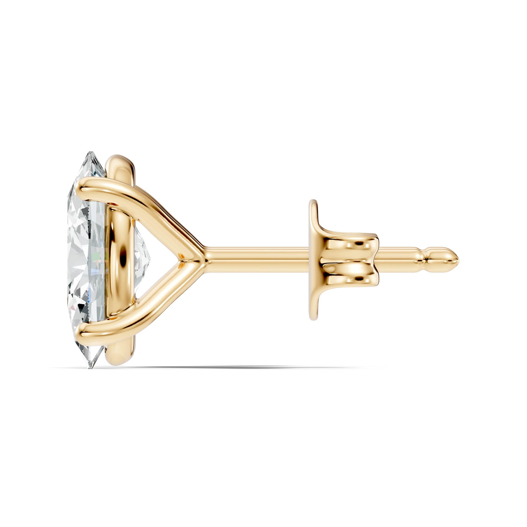 .50-2.00 Ct. Oval Diamond Stud Earrings with Four-Prong Basket Setting (130#10005E-08E) 3