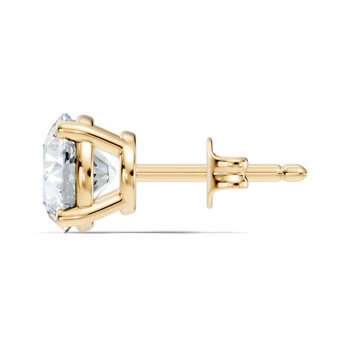 .50-2.00 Ct. Round Diamond Stud Earrings with Four-Prong Martini Setting (130#10021E-24E) 4