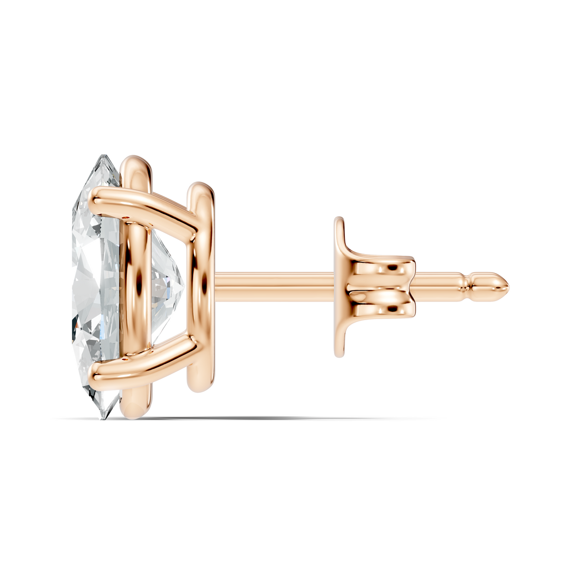 .50-2.00 Ct. Oval Diamond Stud Earrings with Four-Prong Martini Setting (130#10025E-28E) 3