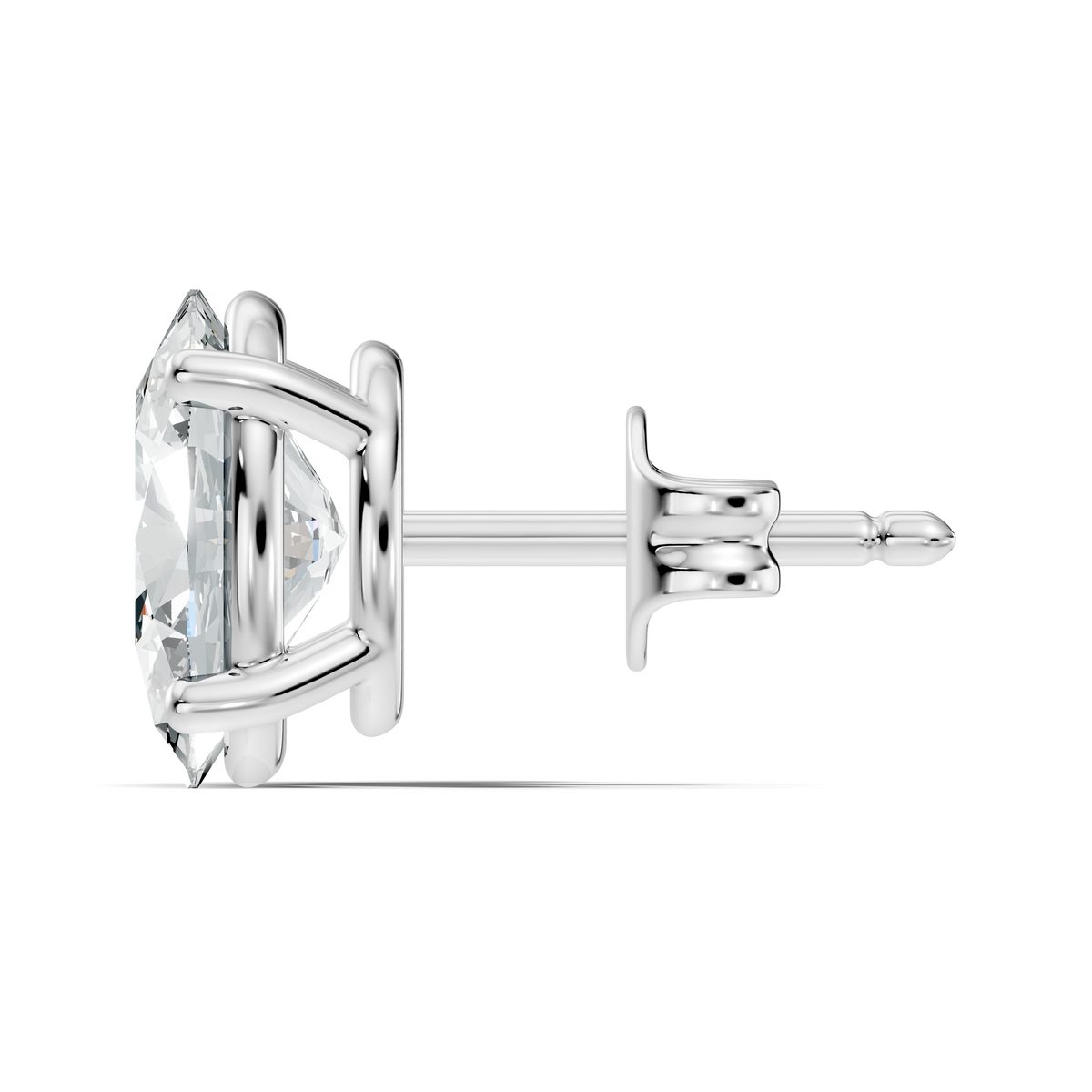 .50-2.00 Ct. Oval Diamond Stud Earrings with Four-Prong Martini Setting (130#10025E-28E) 7