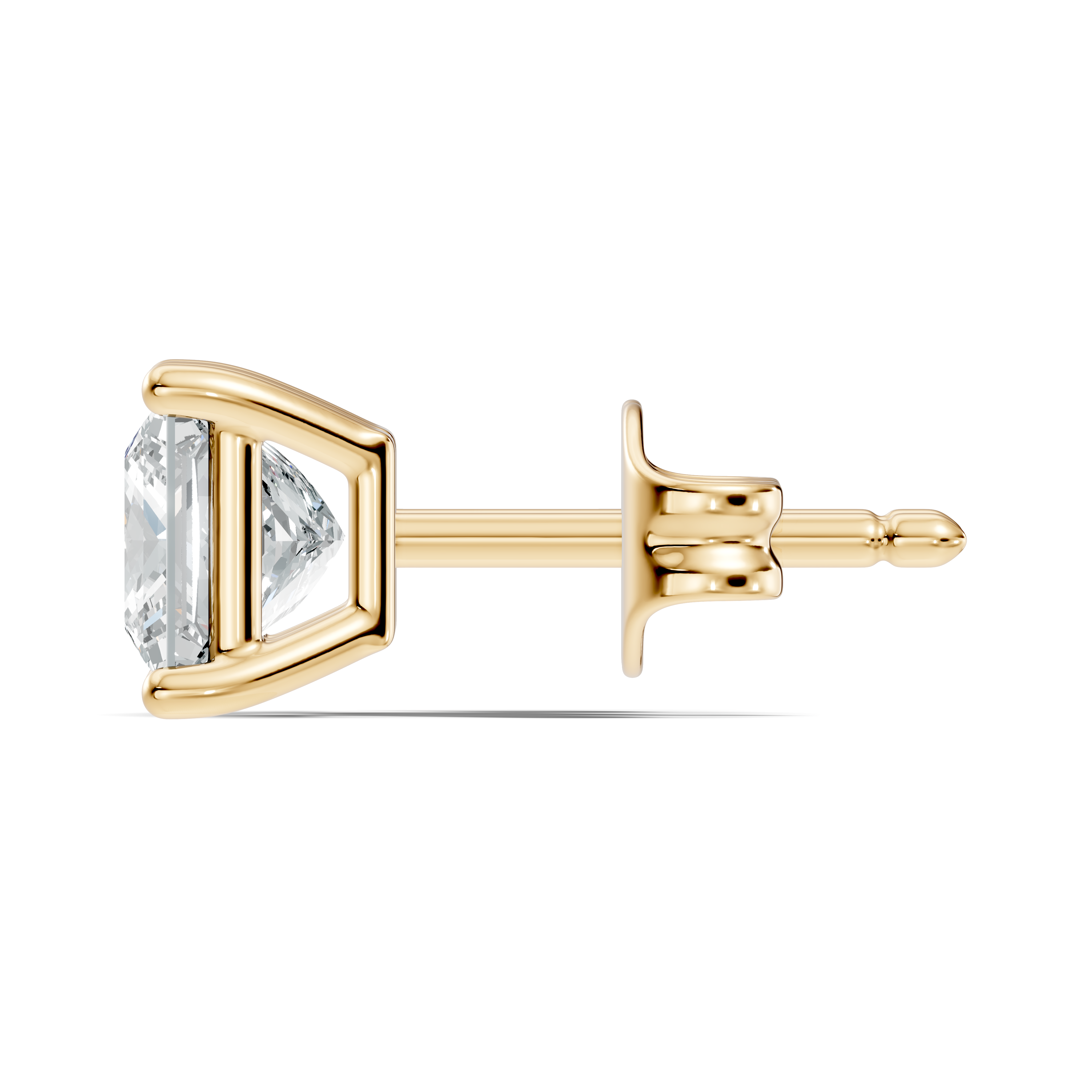 .50-2.00 Ct. Princess Cut Diamond Stud Earrings with Four-Prong Martini Setting (130#10029E-32E) 4