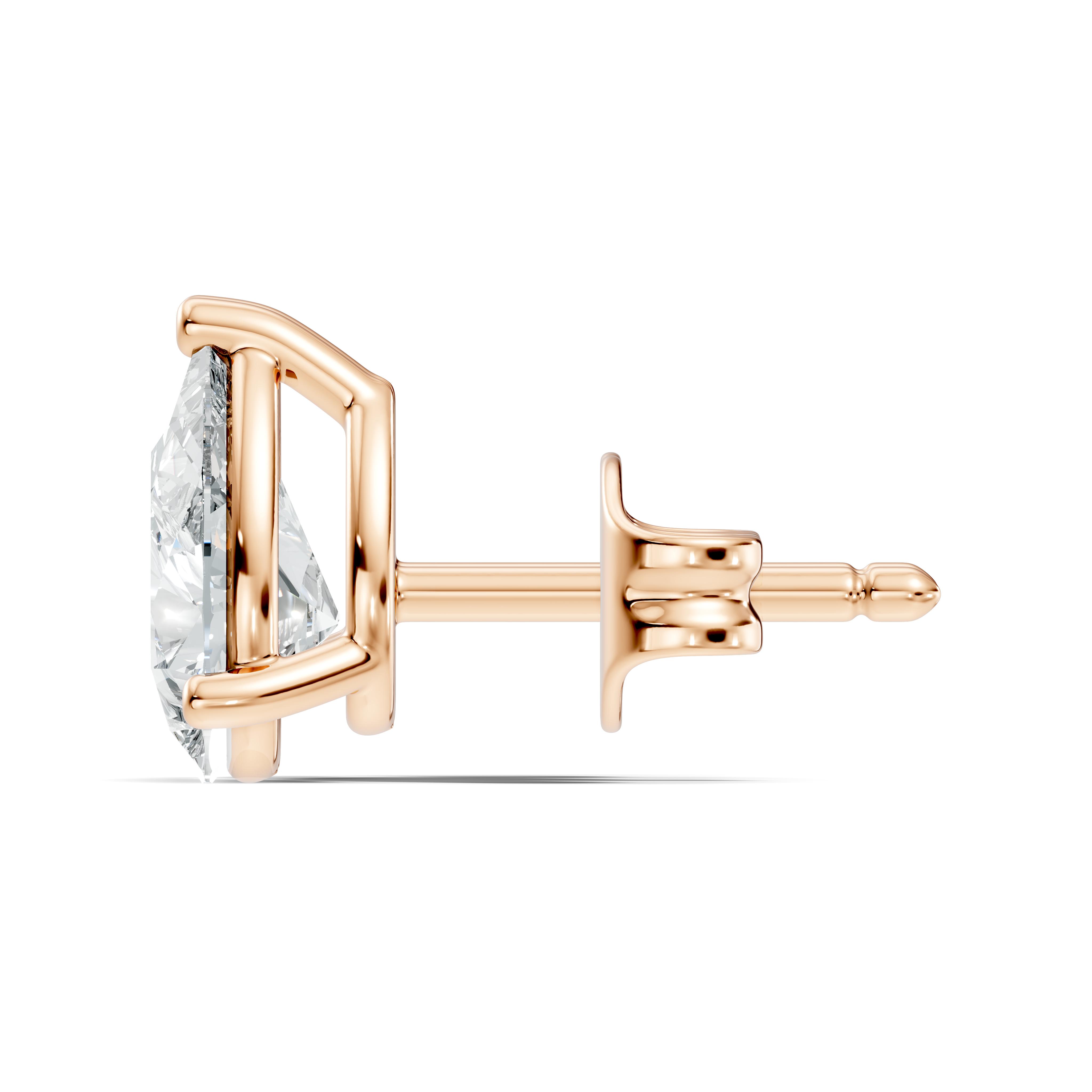 .50-2.00 Ct. Pear Shape Diamond Stud Earrings with Three-Prong Martini Setting (130#10037E-40E) 11