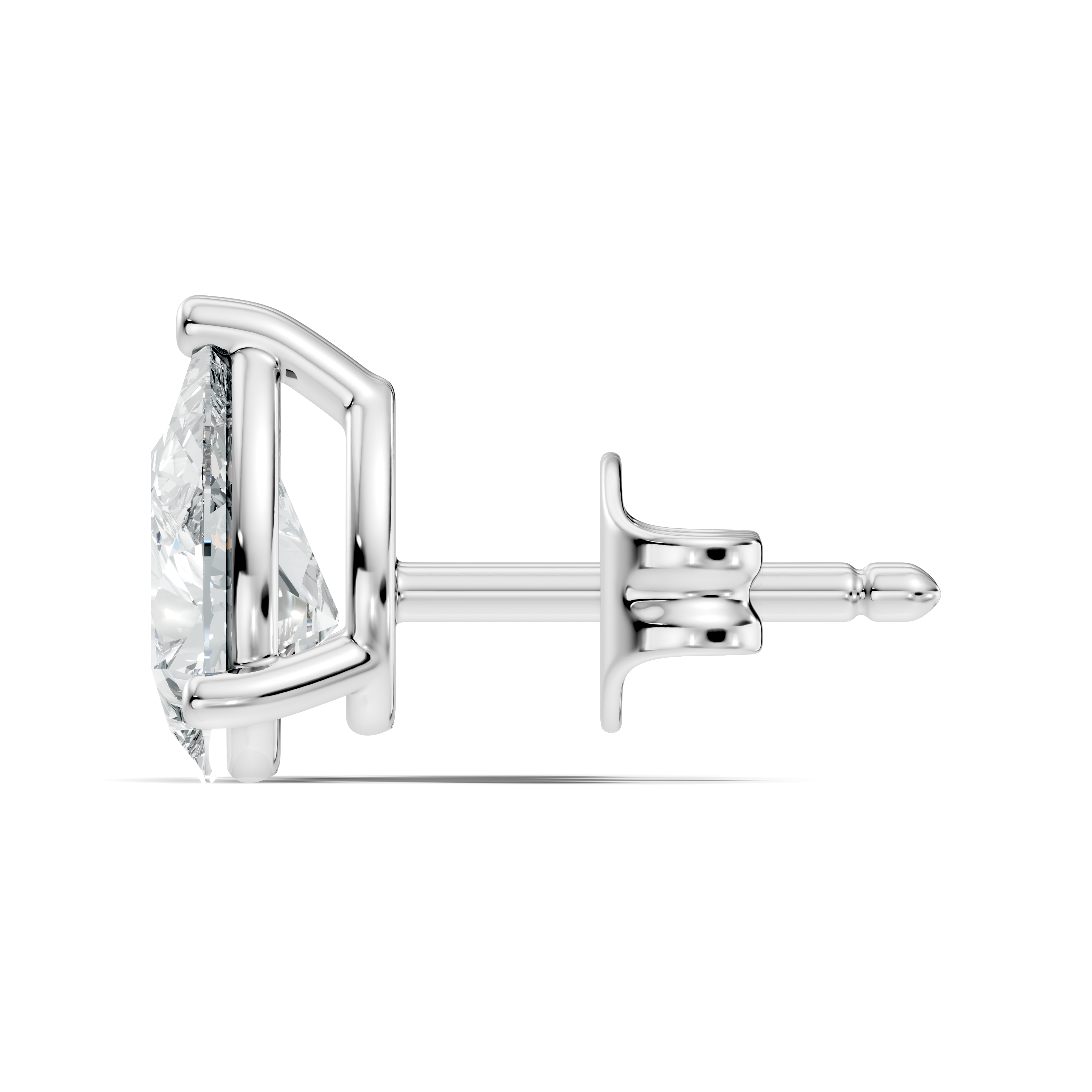 .50-2.00 Ct. Pear Shape Diamond Stud Earrings with Three-Prong Martini Setting (130#10037E-40E) 7