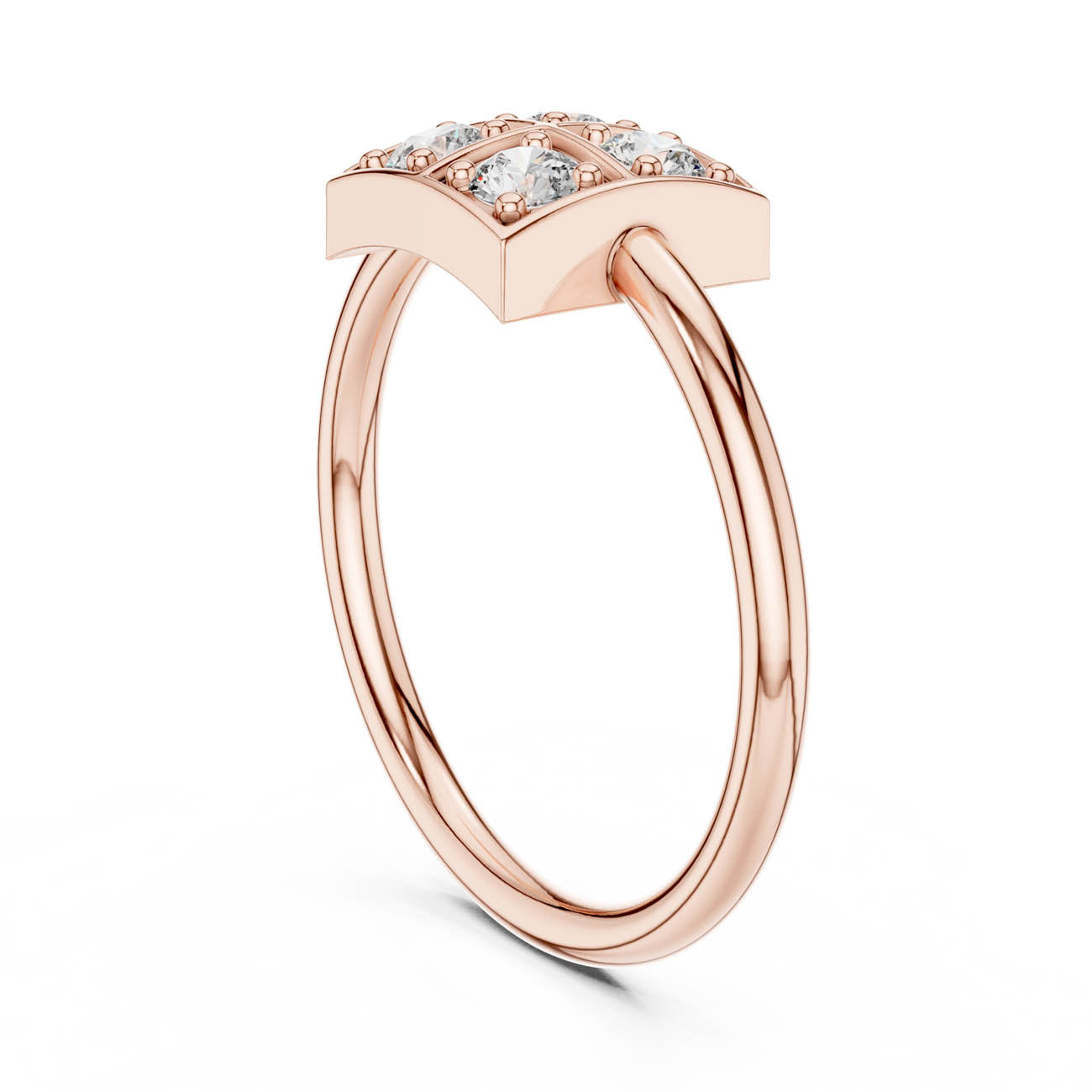 .26 Ct. Square Cluster Diamond Ring (13-28) 9