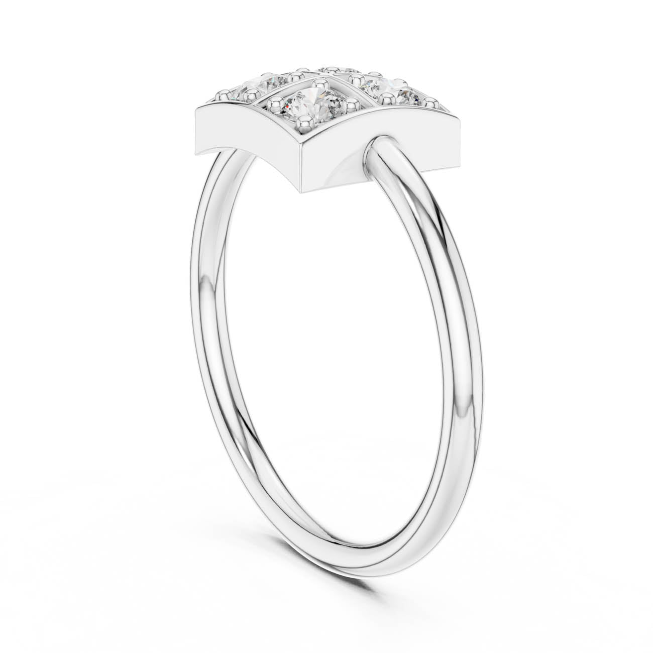 .26 Ct. Square Cluster Diamond Ring (13-28) 10