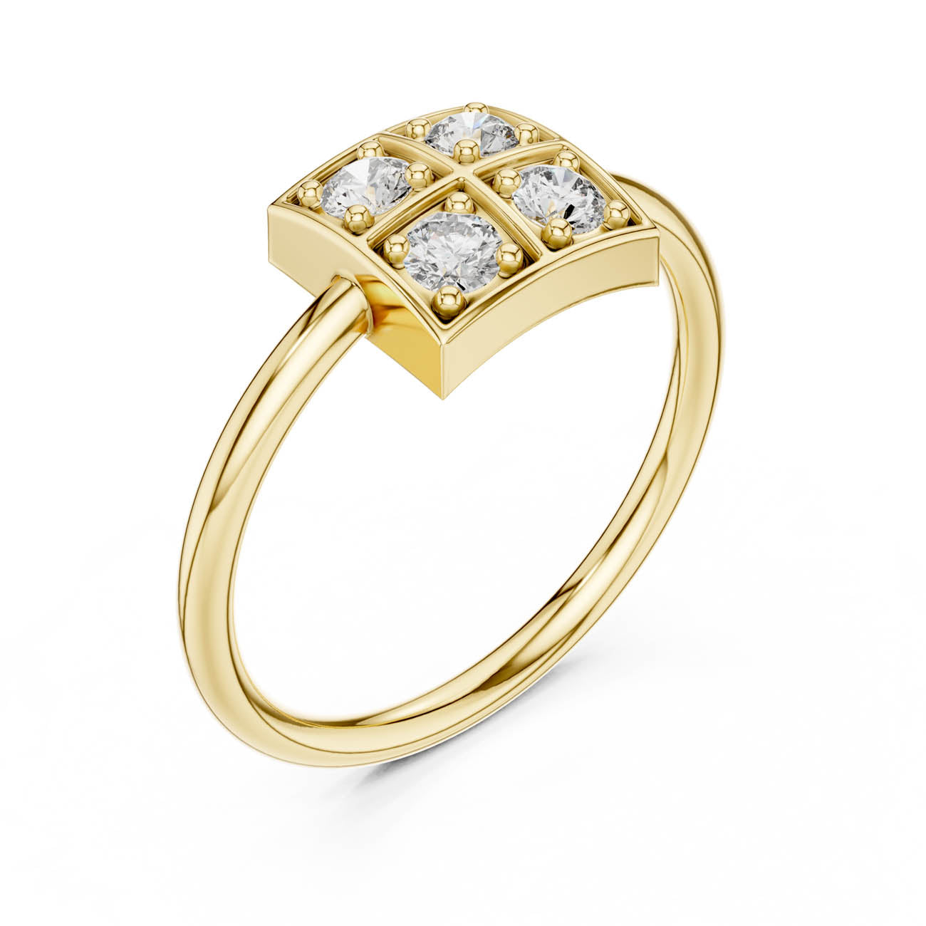 .26 Ct. Square Cluster Diamond Ring (13-28)