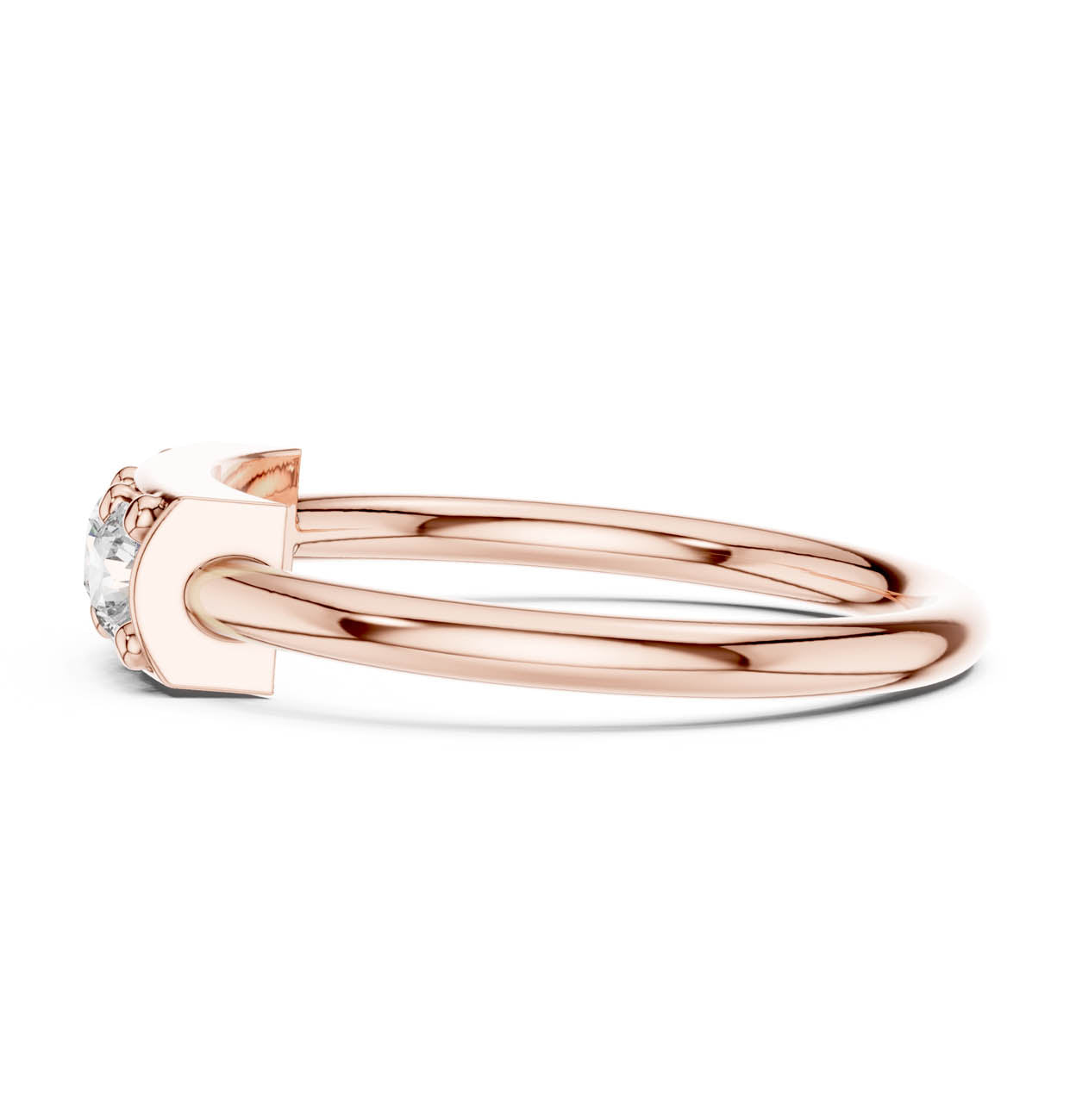 .33 Ct. Three-Stone Round Diamond Bar Ring (16-28) 12