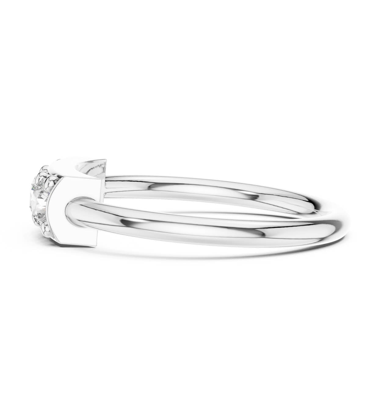 .33 Ct. Three-Stone Round Diamond Bar Ring (16-28) 11