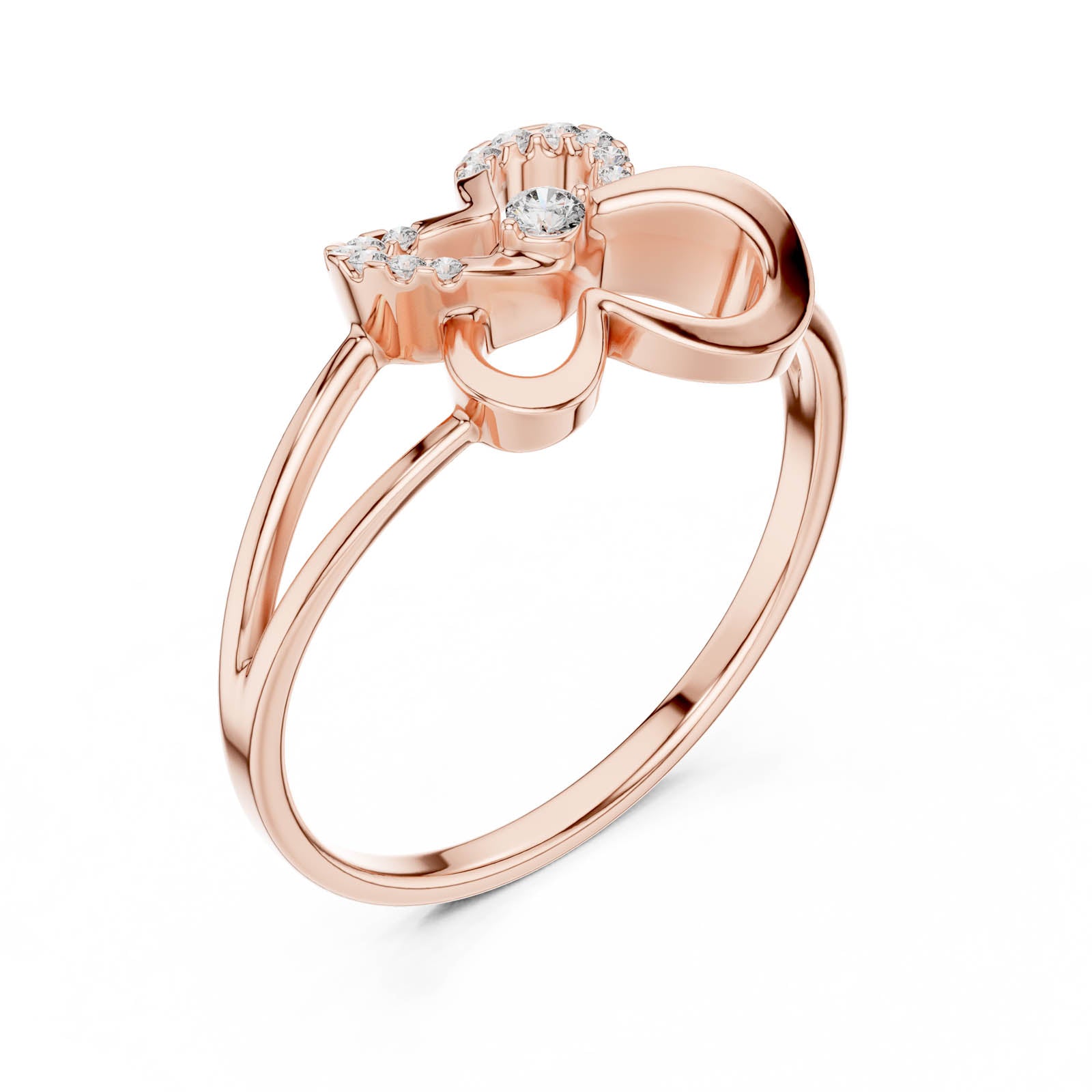 .08 Ct. Diamond Butterfly Infinity Ring (1 (239)) 7