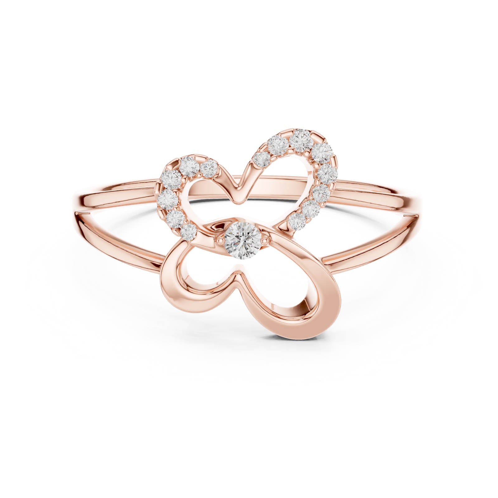 .08 Ct. Diamond Butterfly Infinity Ring (1 (239)) 6