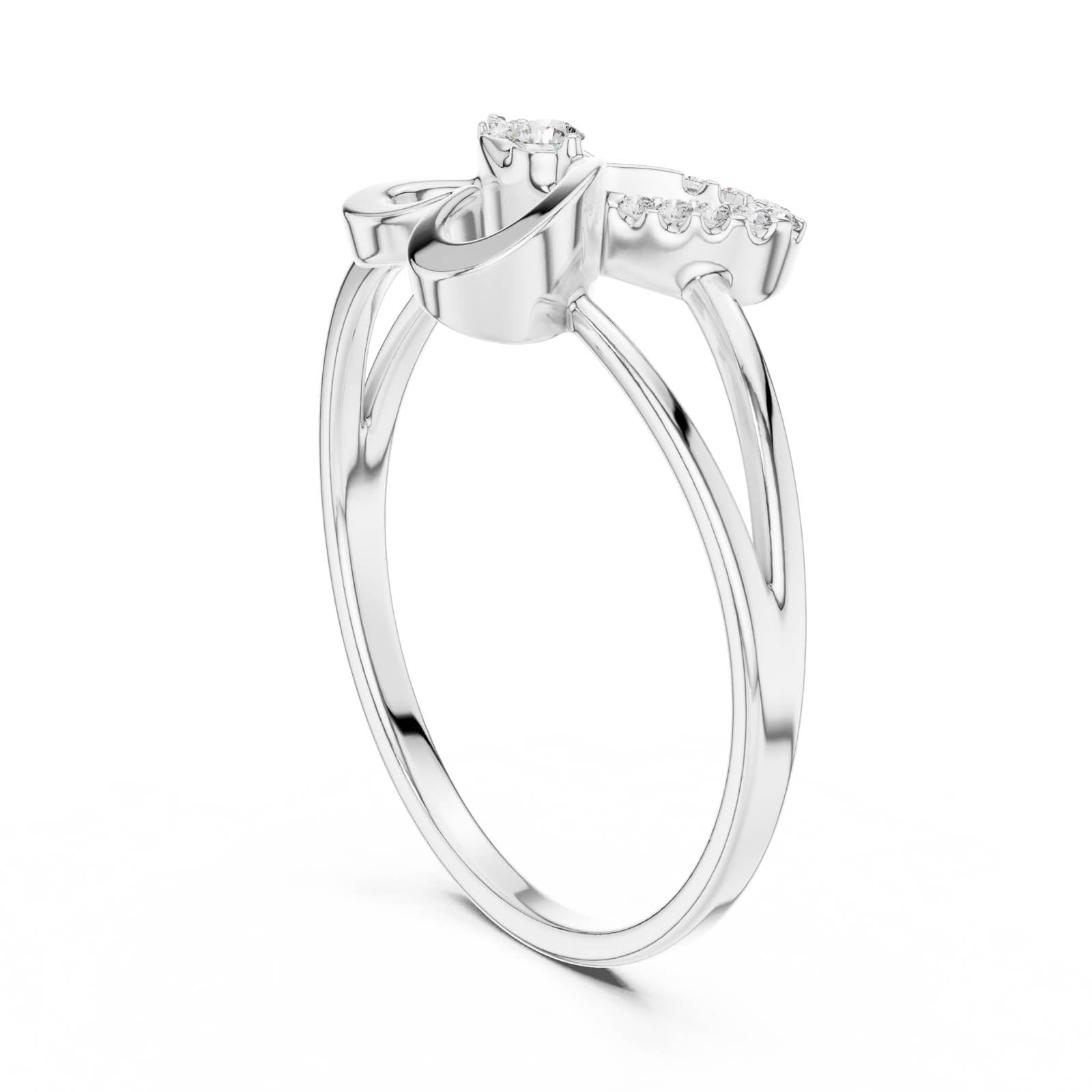 .08 Ct. Diamond Butterfly Infinity Ring (1 (239)) 11