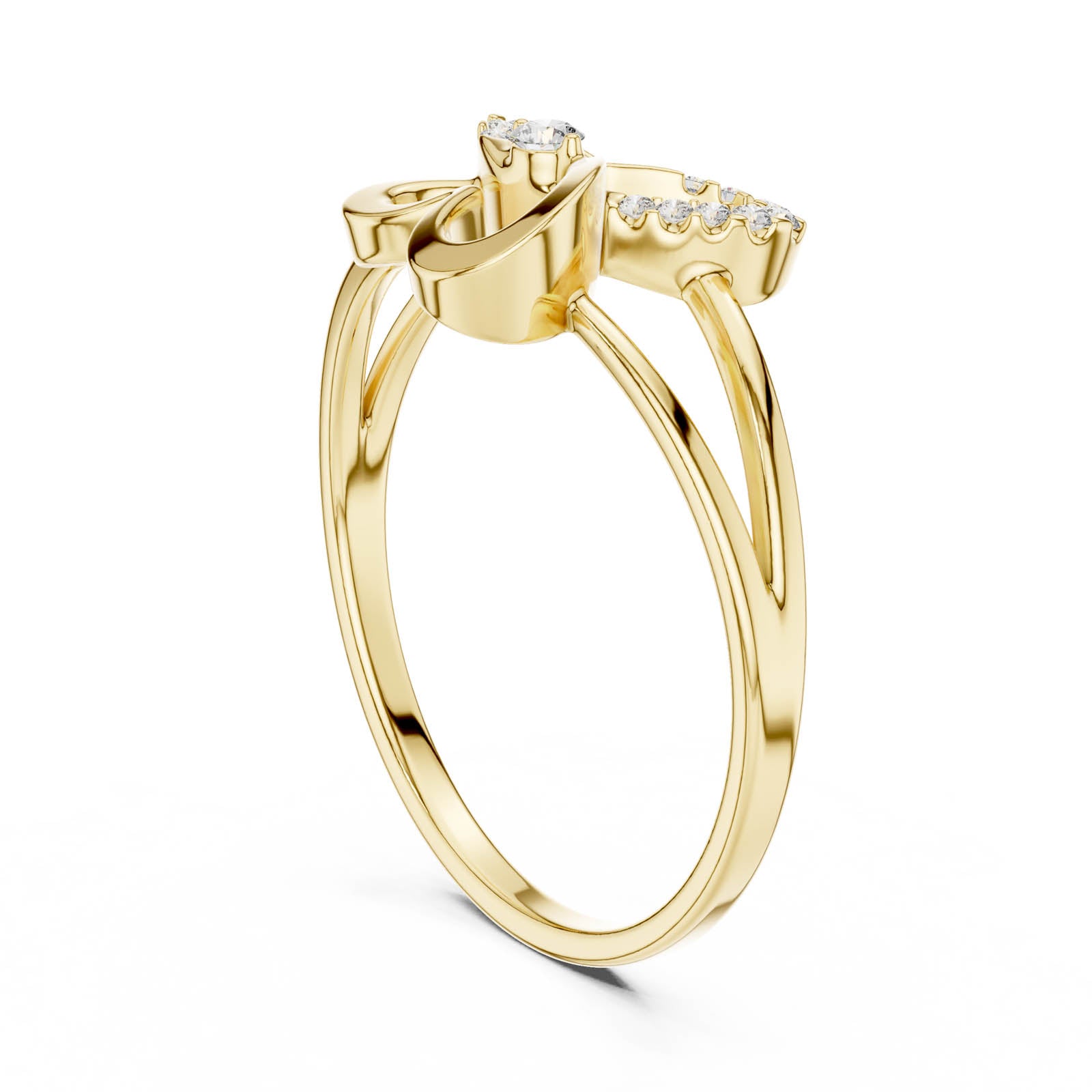 .08 Ct. Diamond Butterfly Infinity Ring (1 (239)) 5
