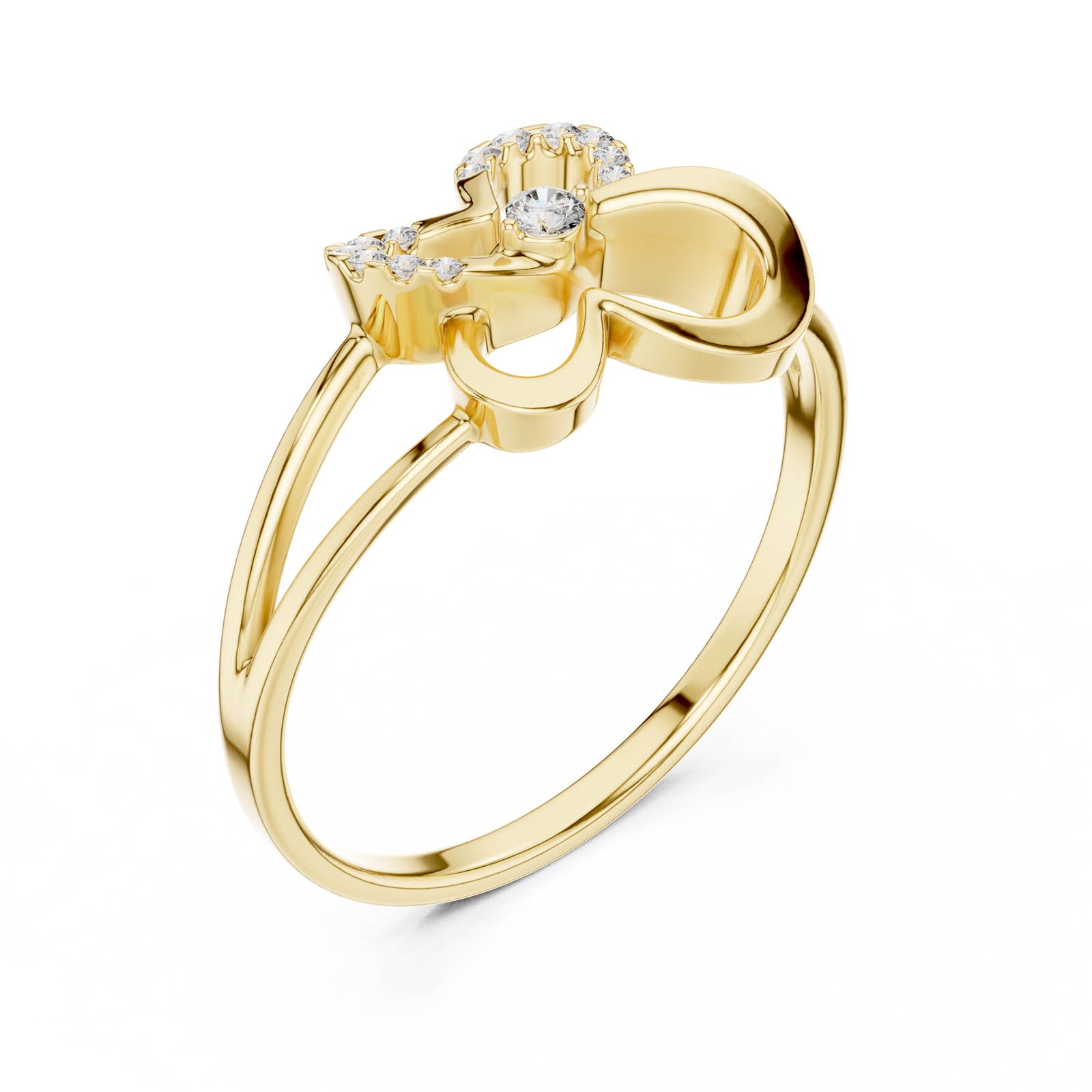 .08 Ct. Diamond Butterfly Infinity Ring (1 (239))