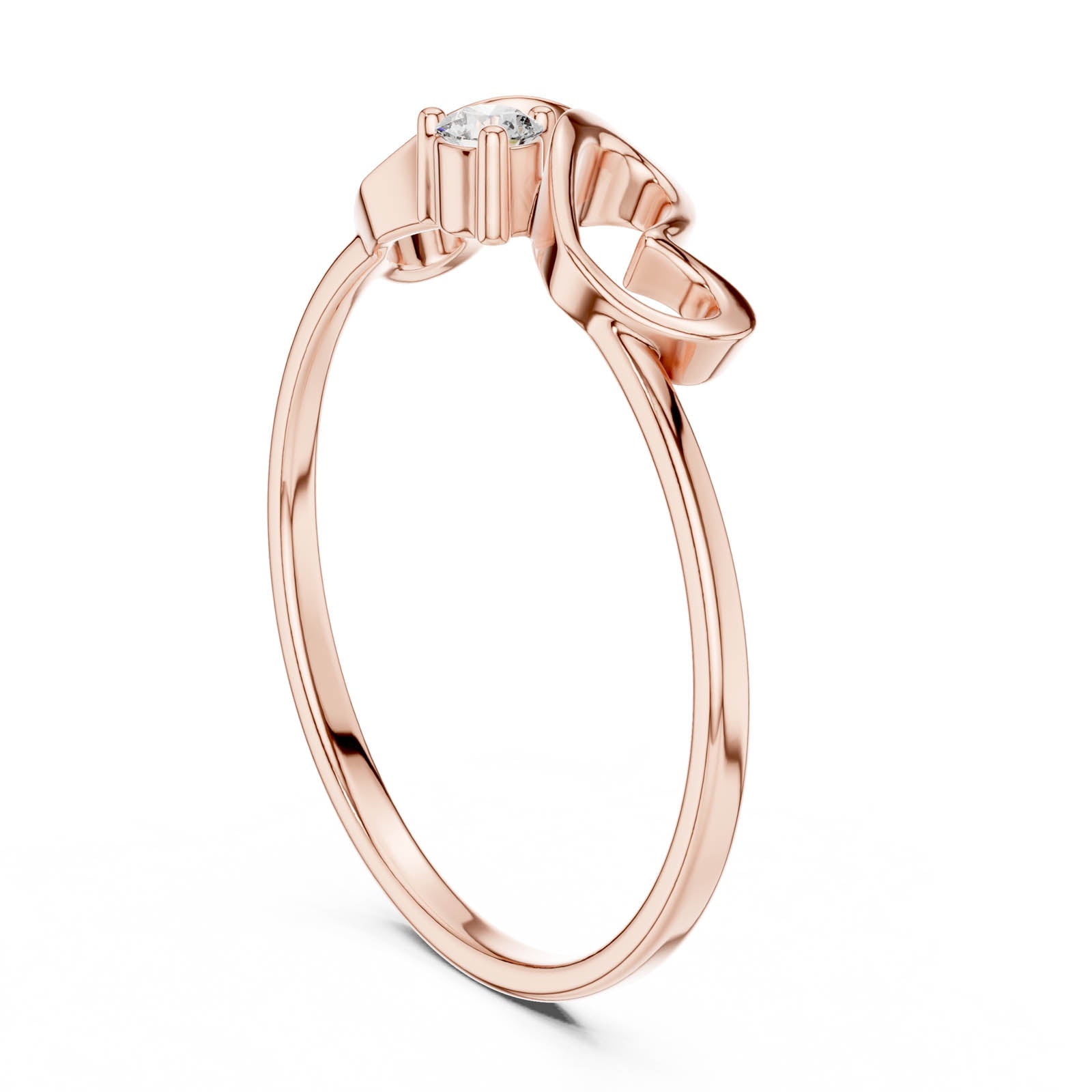 .05 Ct. Double Heart Diamond Ring (1 (243)) 4