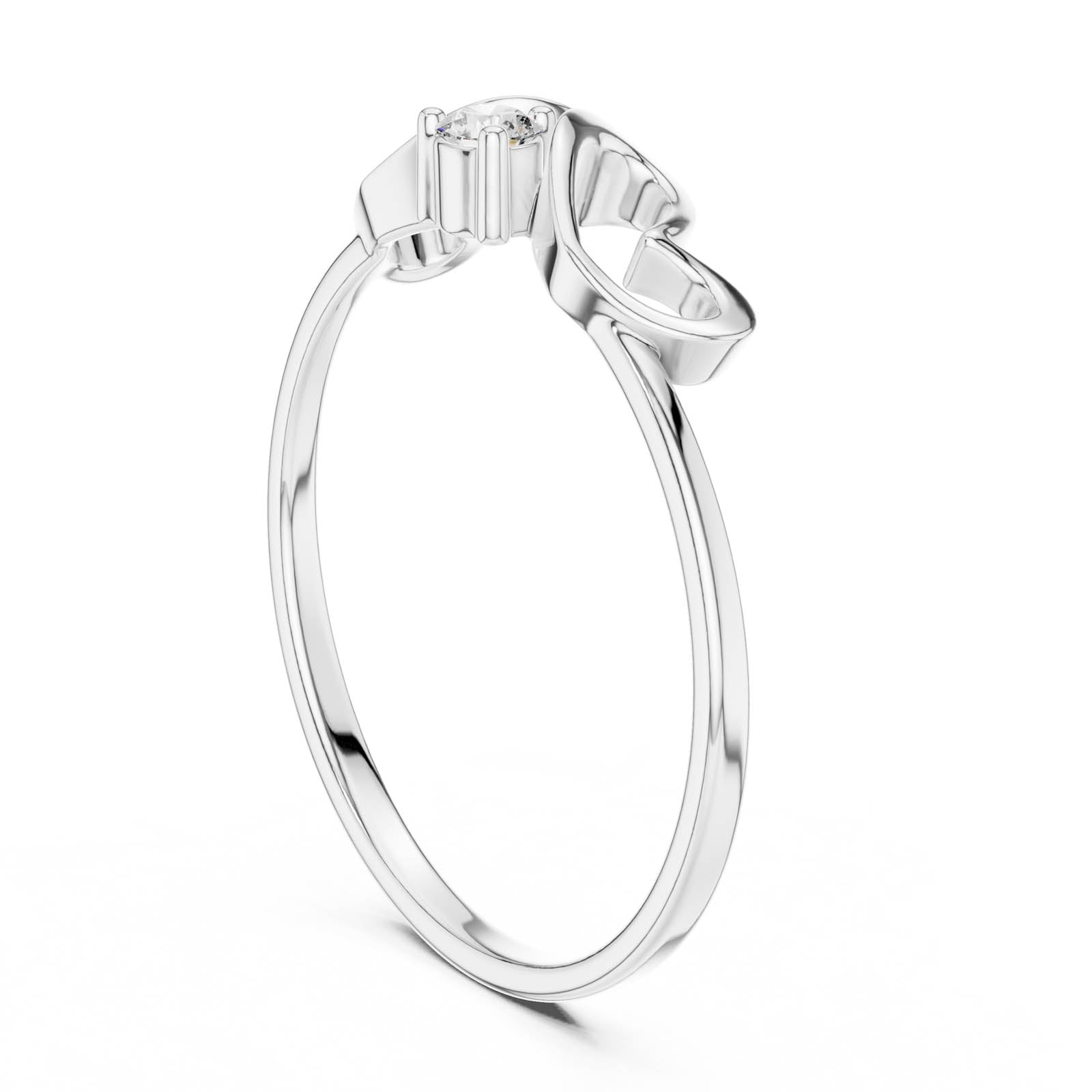 .05 Ct. Double Heart Diamond Ring (1 (243)) 9