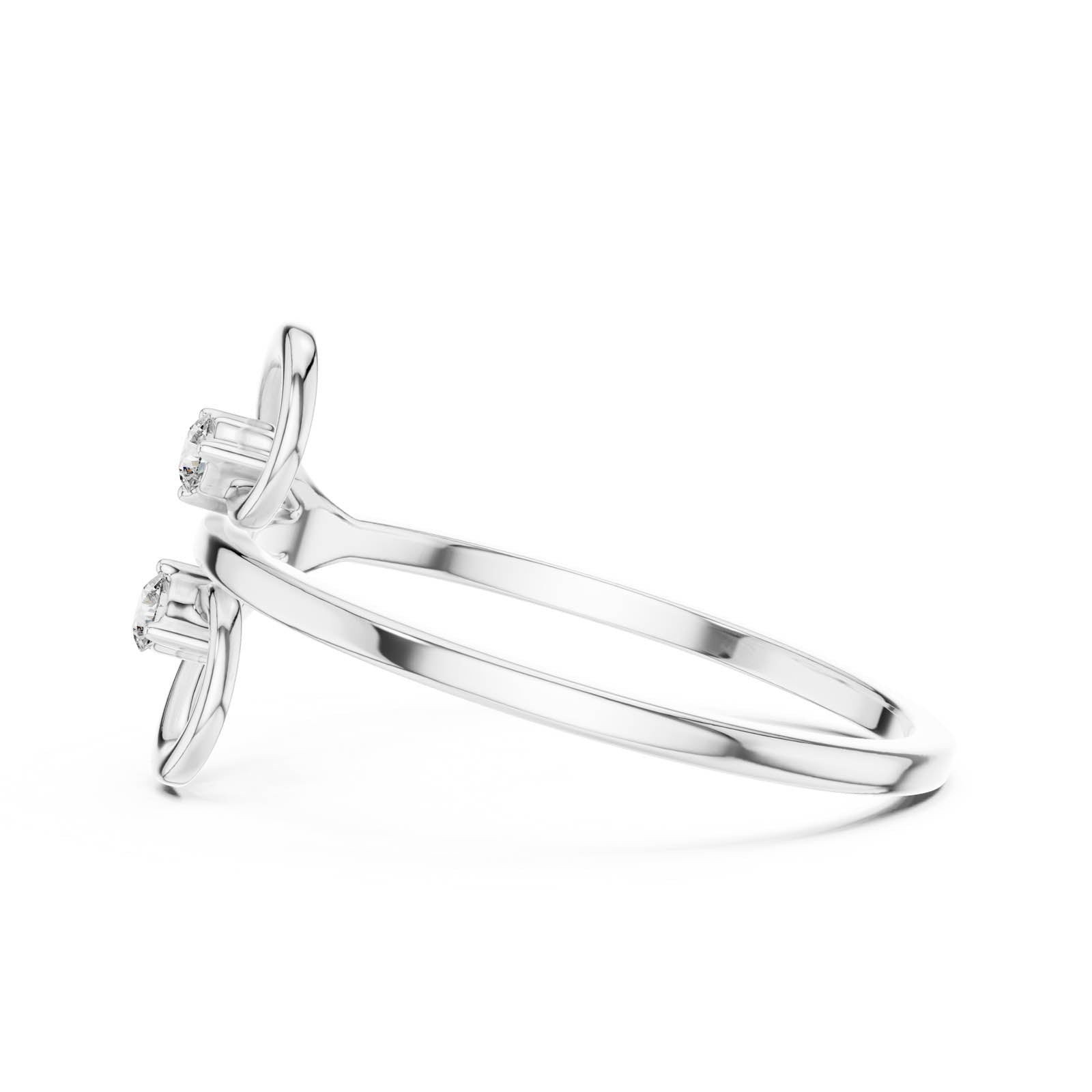 .05 Ct. Diamond Open Heart Wrap Ring (1 (246)) 12