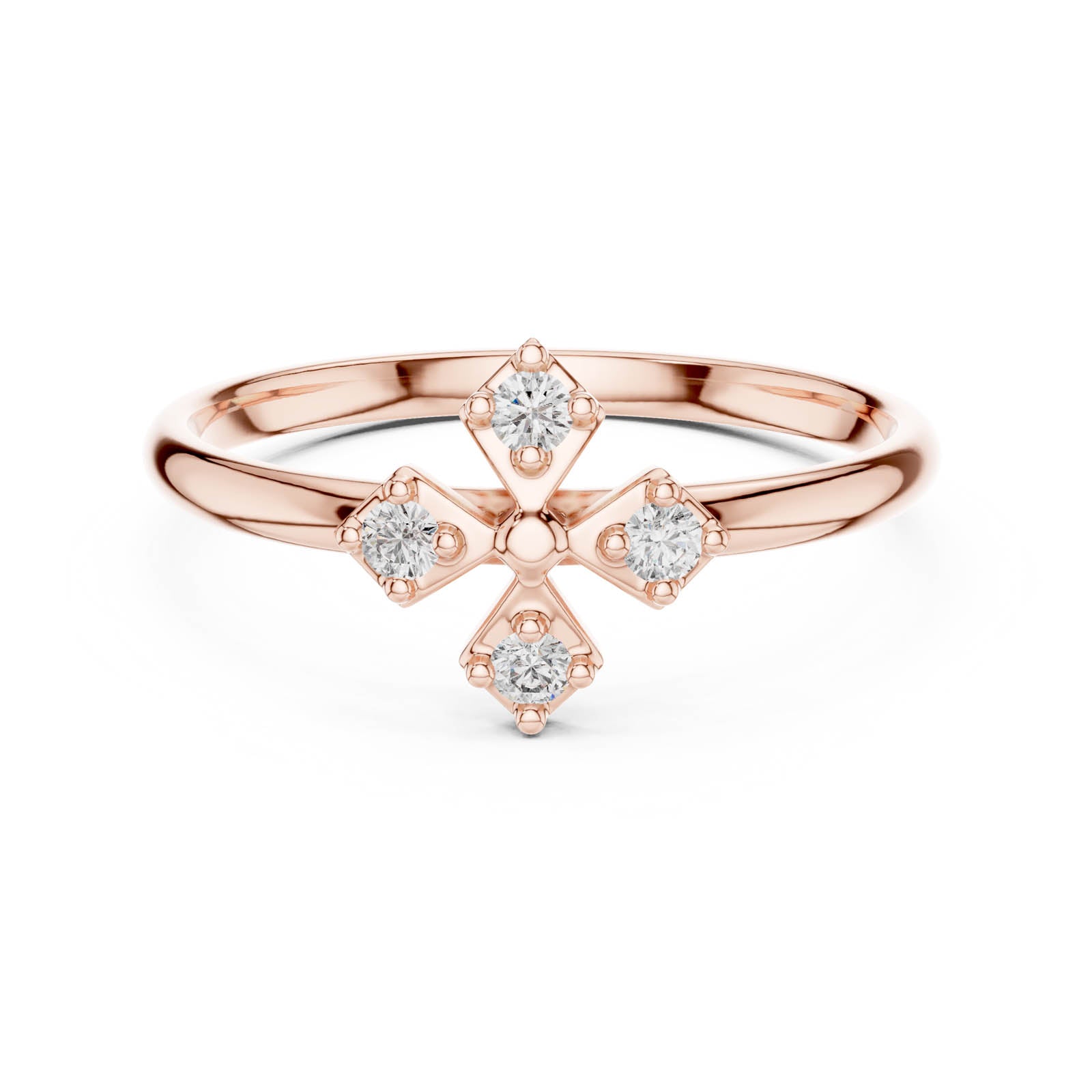 .06 Ct. Diamond Floral Cluster Ring (1 (260)) 6