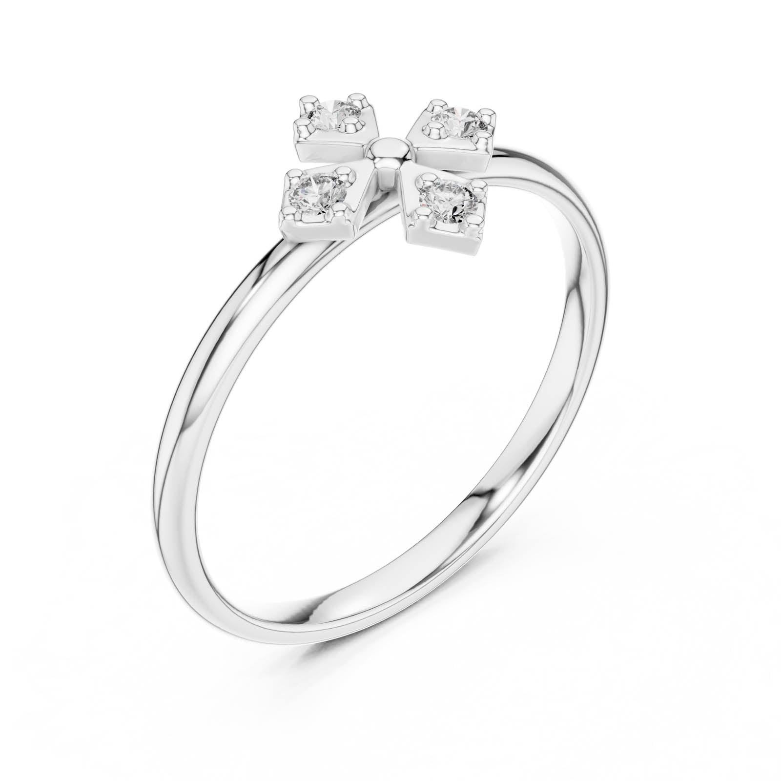 .06 Ct. Diamond Floral Cluster Ring (1 (260)) 10