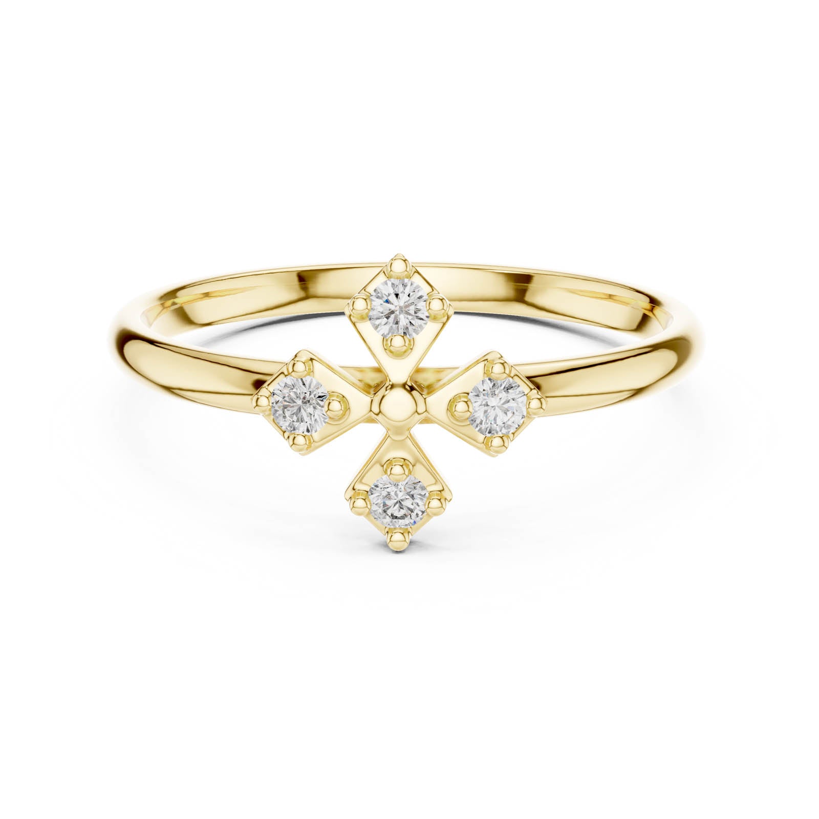 .06 Ct. Diamond Floral Cluster Ring (1 (260)) 3