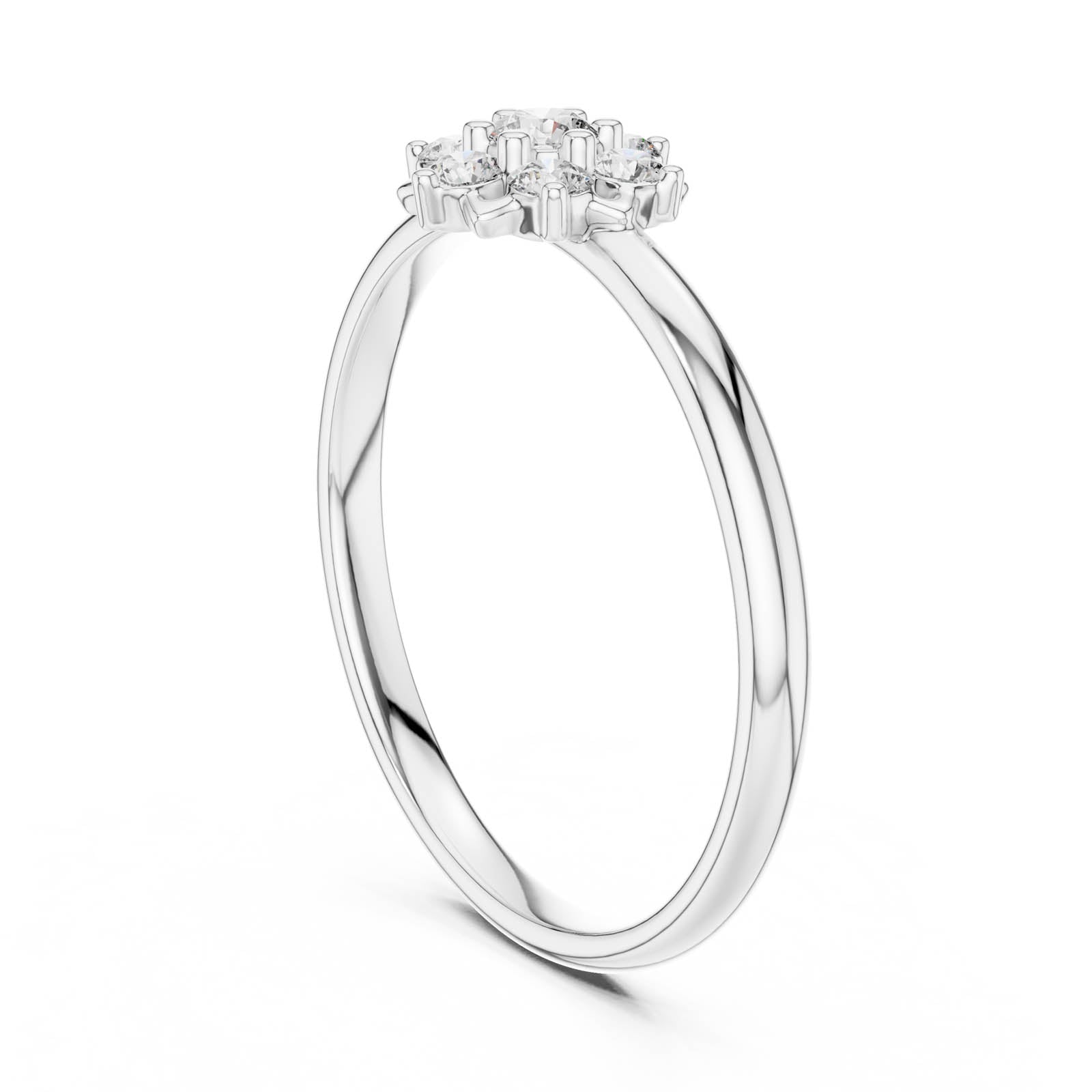 .07 Ct. Diamond Flower Cluster Ring (1 (262)) 11