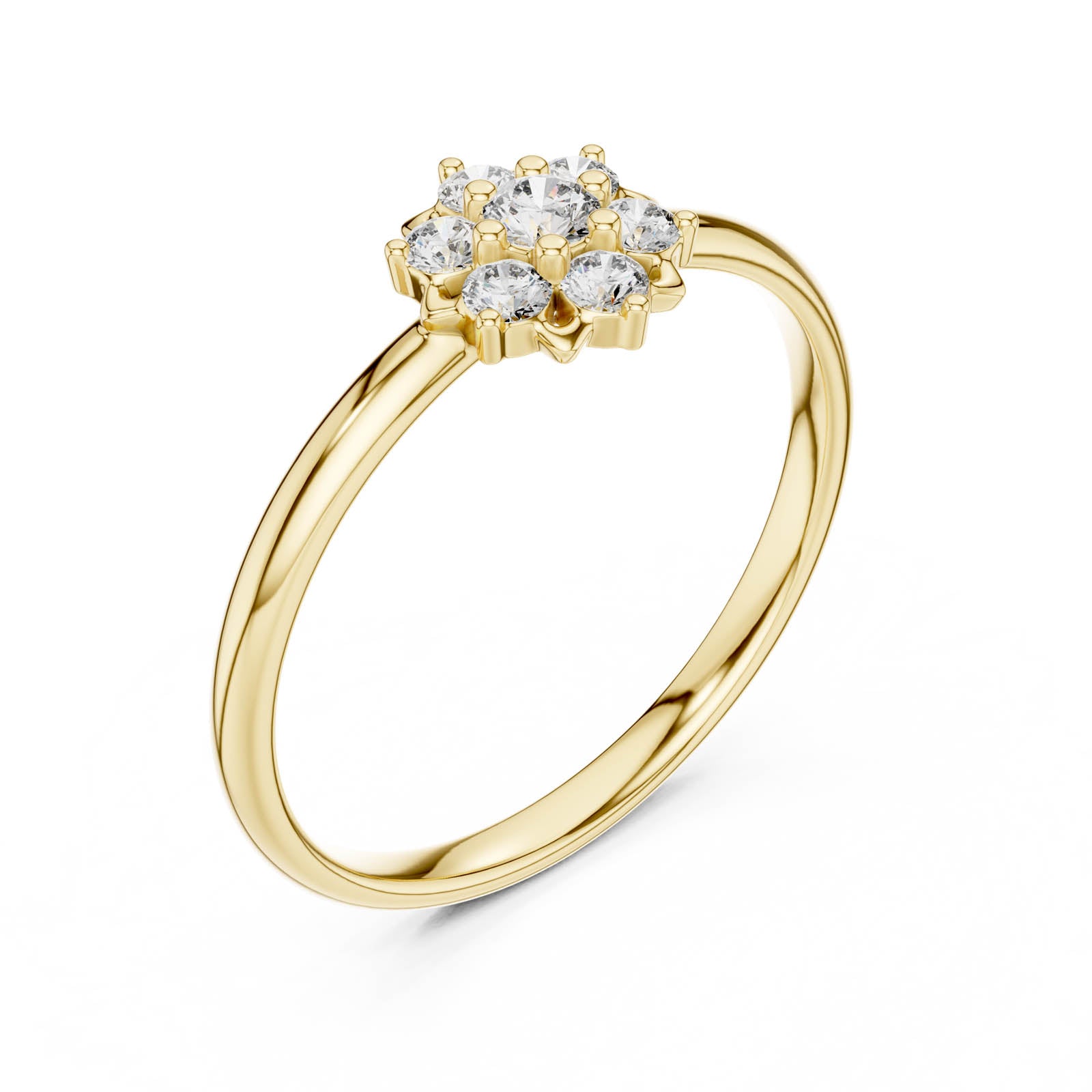 .07 Ct. Diamond Flower Cluster Ring (1 (262))