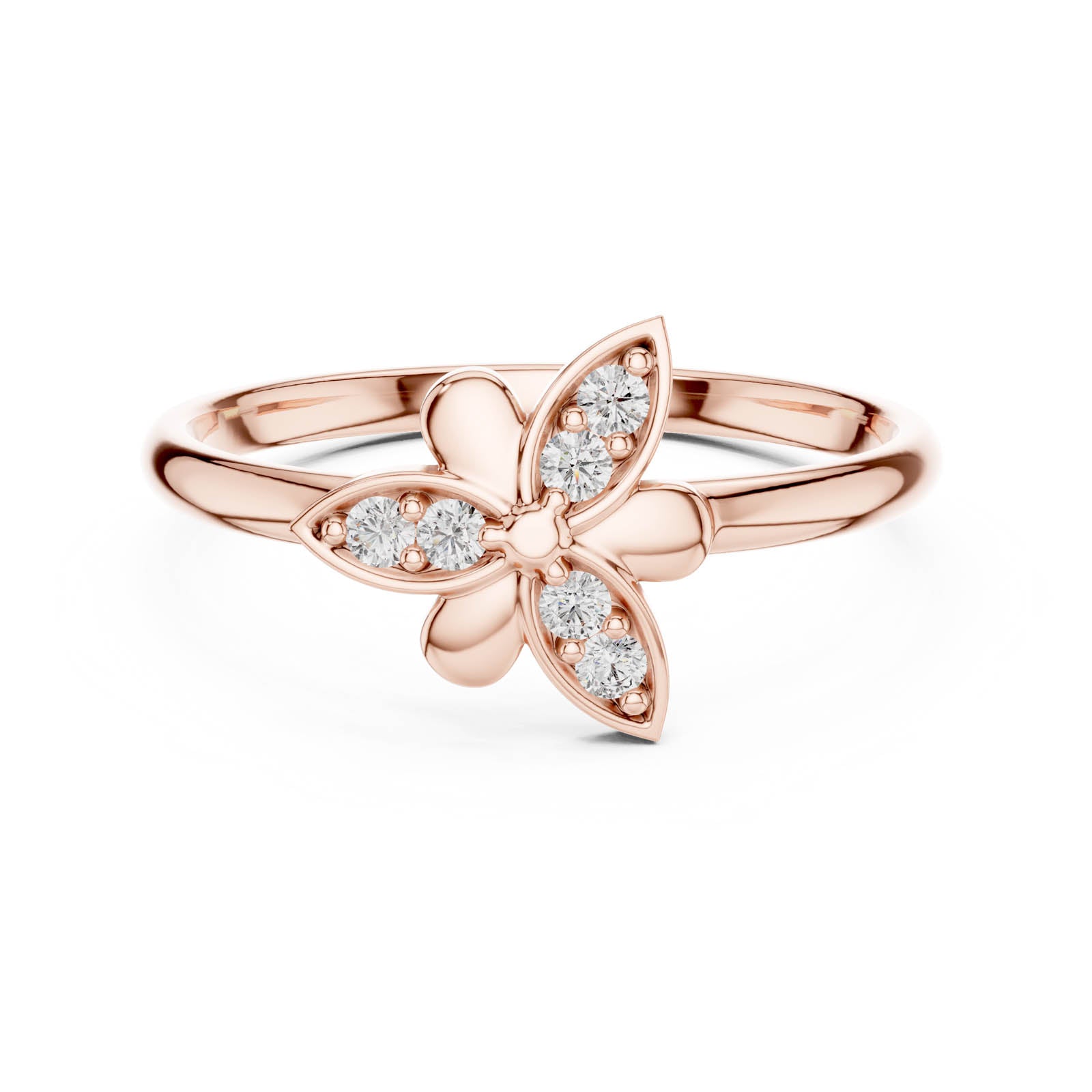 .06 Ct. Diamond Floral Petal Ring (1 (263))