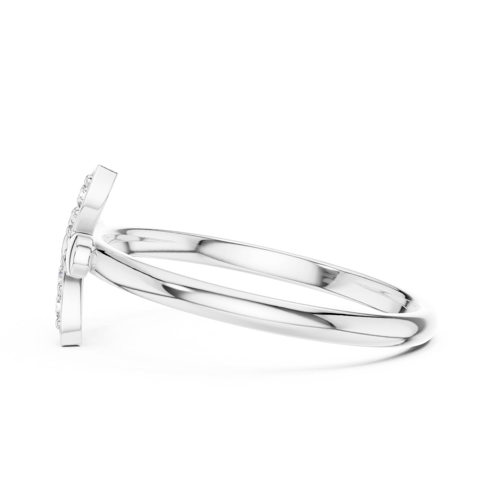 .06 Ct. Diamond Floral Petal Ring (1 (263)) 8