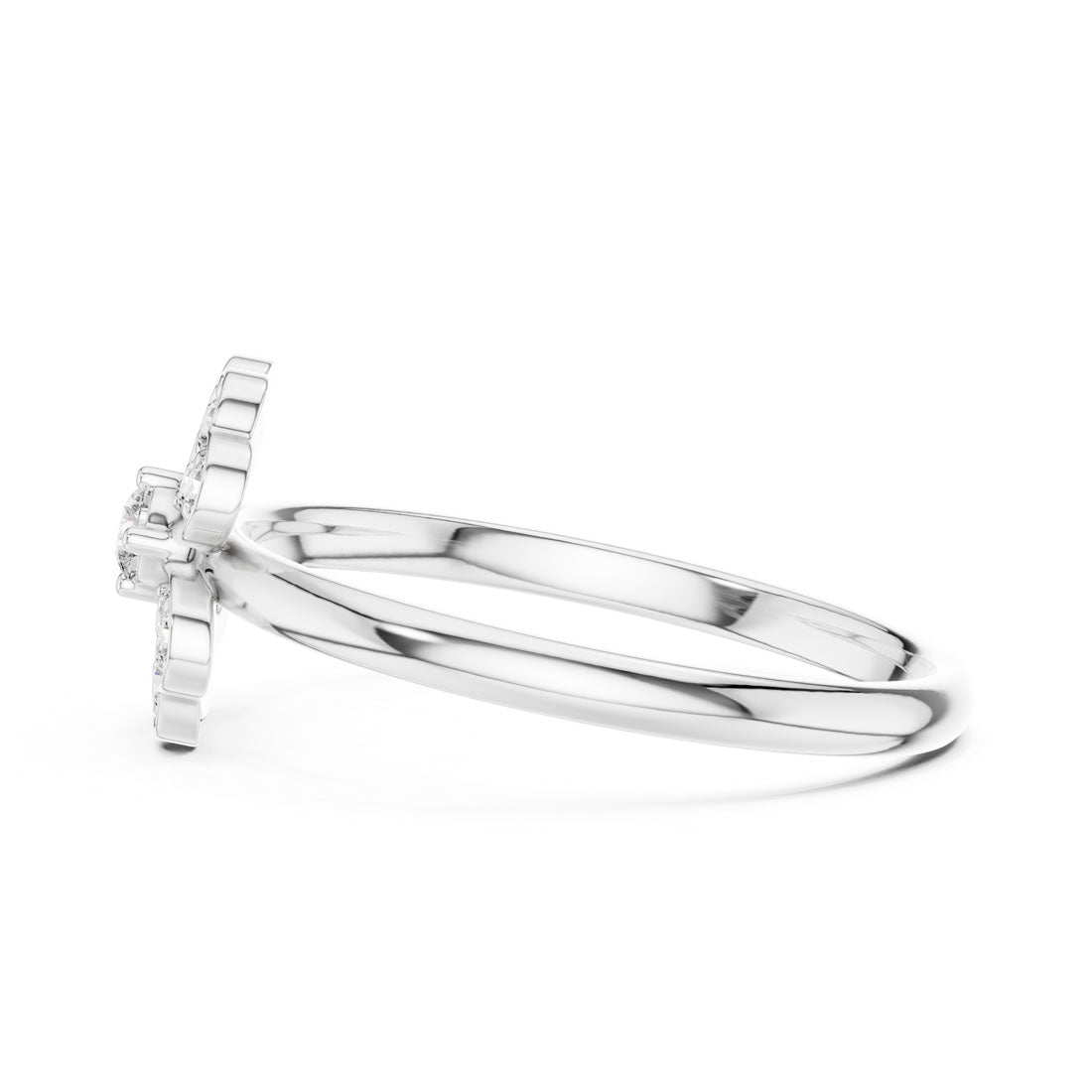 .15 Ct. Heart Diamond Floral Cluster Ring (1 (339)) 12