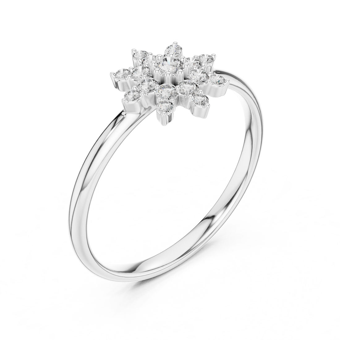 .12 Ct. Starburst Diamond Cluster Ring (1 (340)) 7