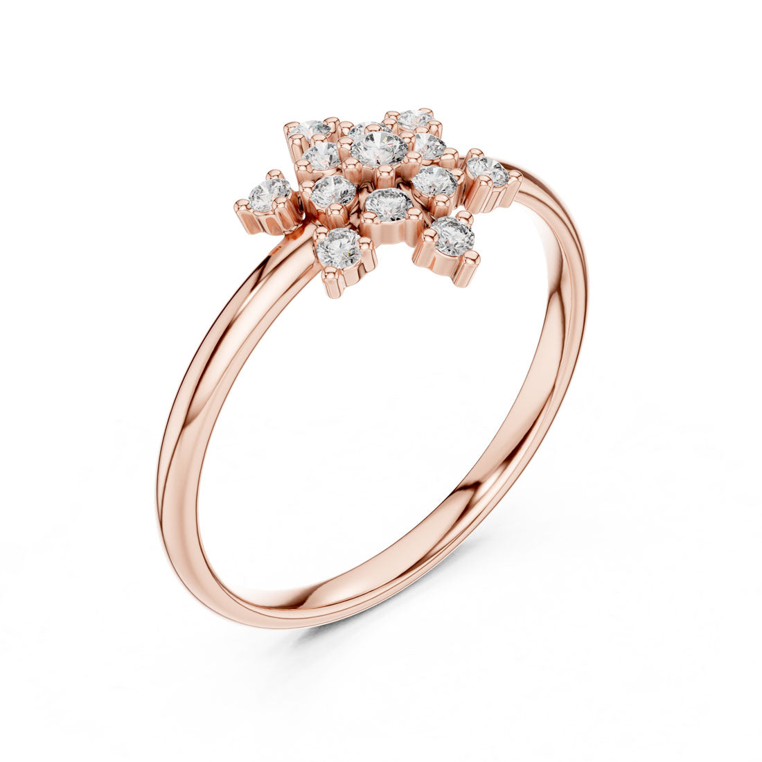 .11 Ct. Diamond Starburst Cluster Ring (1 (346)) 8