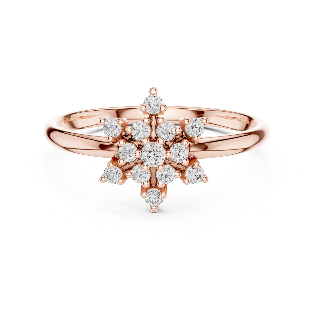 .11 Ct. Diamond Starburst Cluster Ring (1 (346)) 7